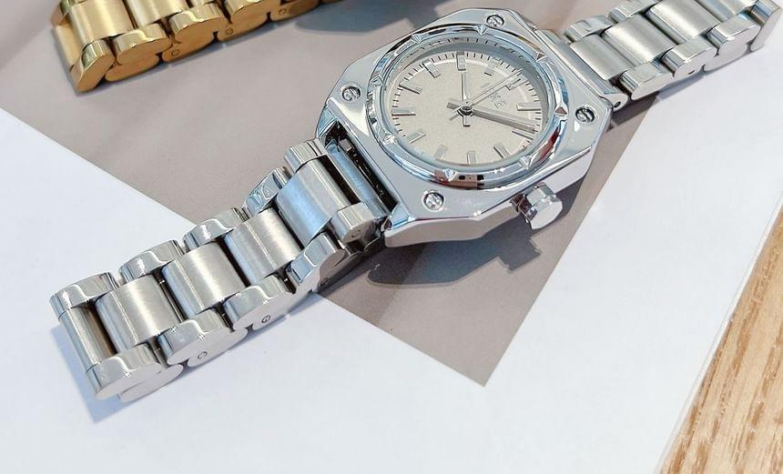 Square Alloy Bracelet Watch Product Image