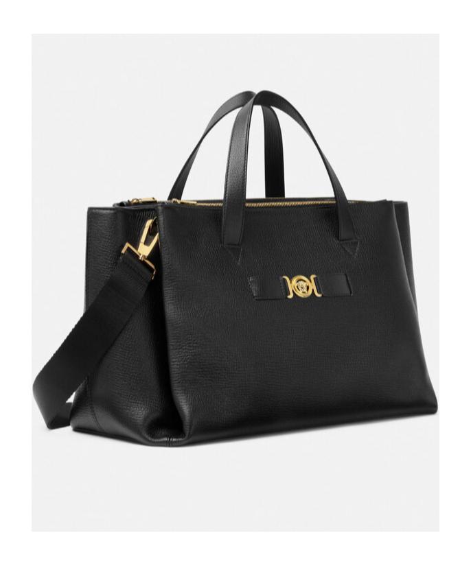 VERSACE Medusa Biggie Tote Bag In Black Product Image