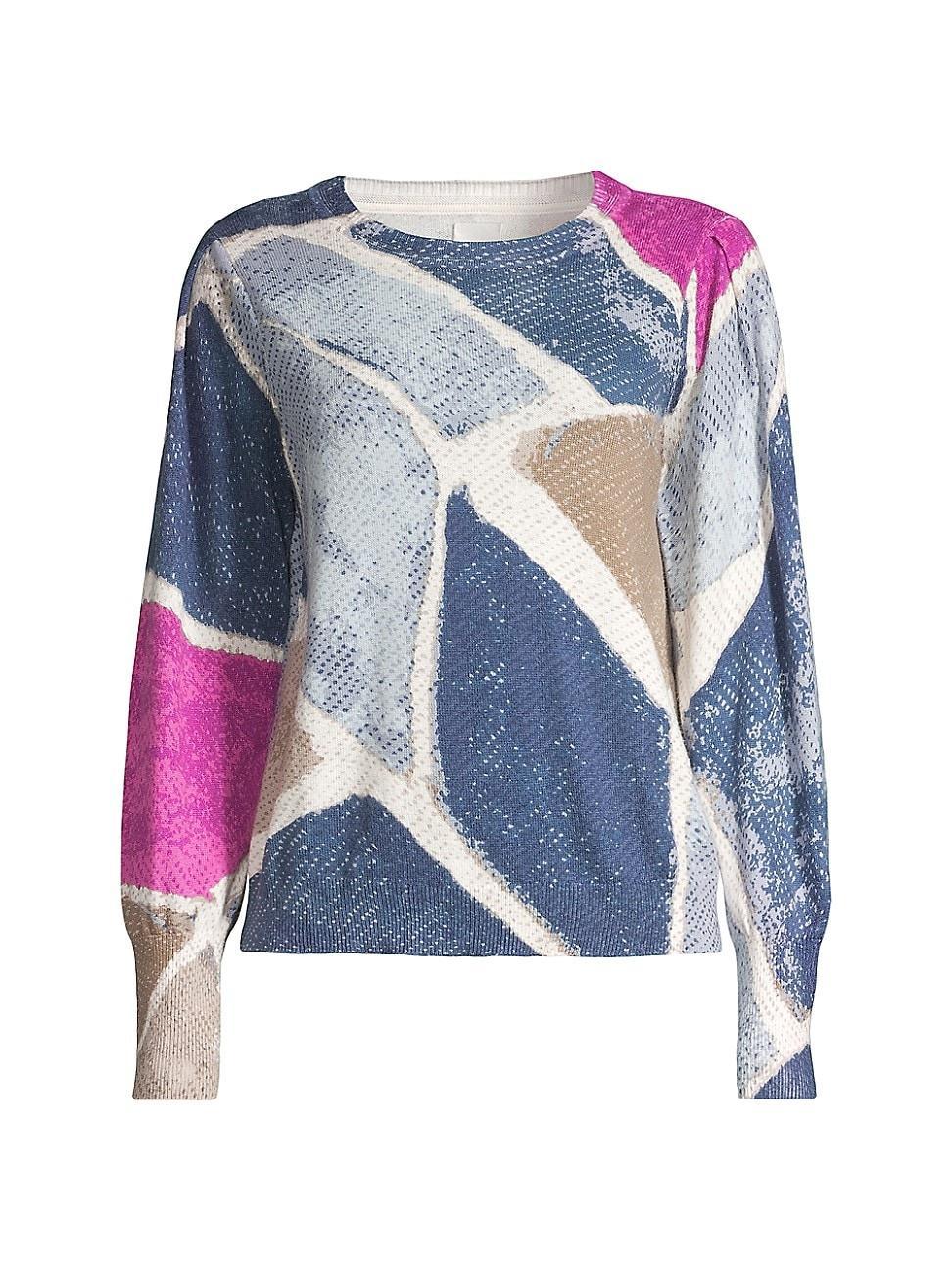 Womens Printed Tiles Sweater Product Image