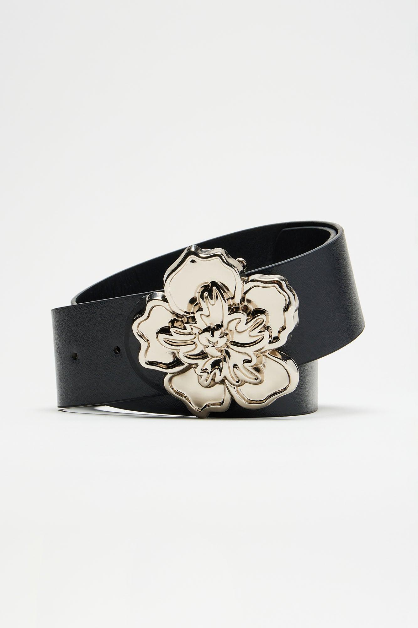 Gardenia Belt - Black/Silver Product Image