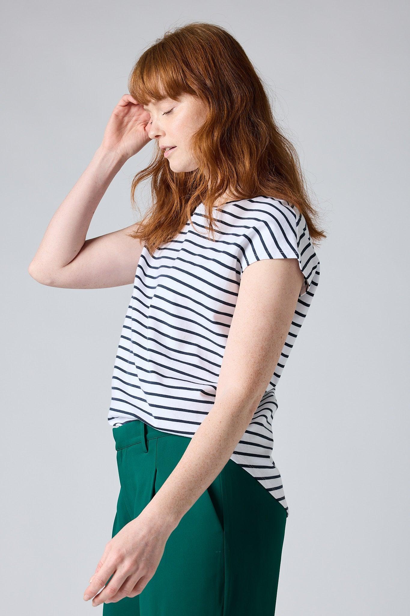 Striped Tuck-In Tee Product Image