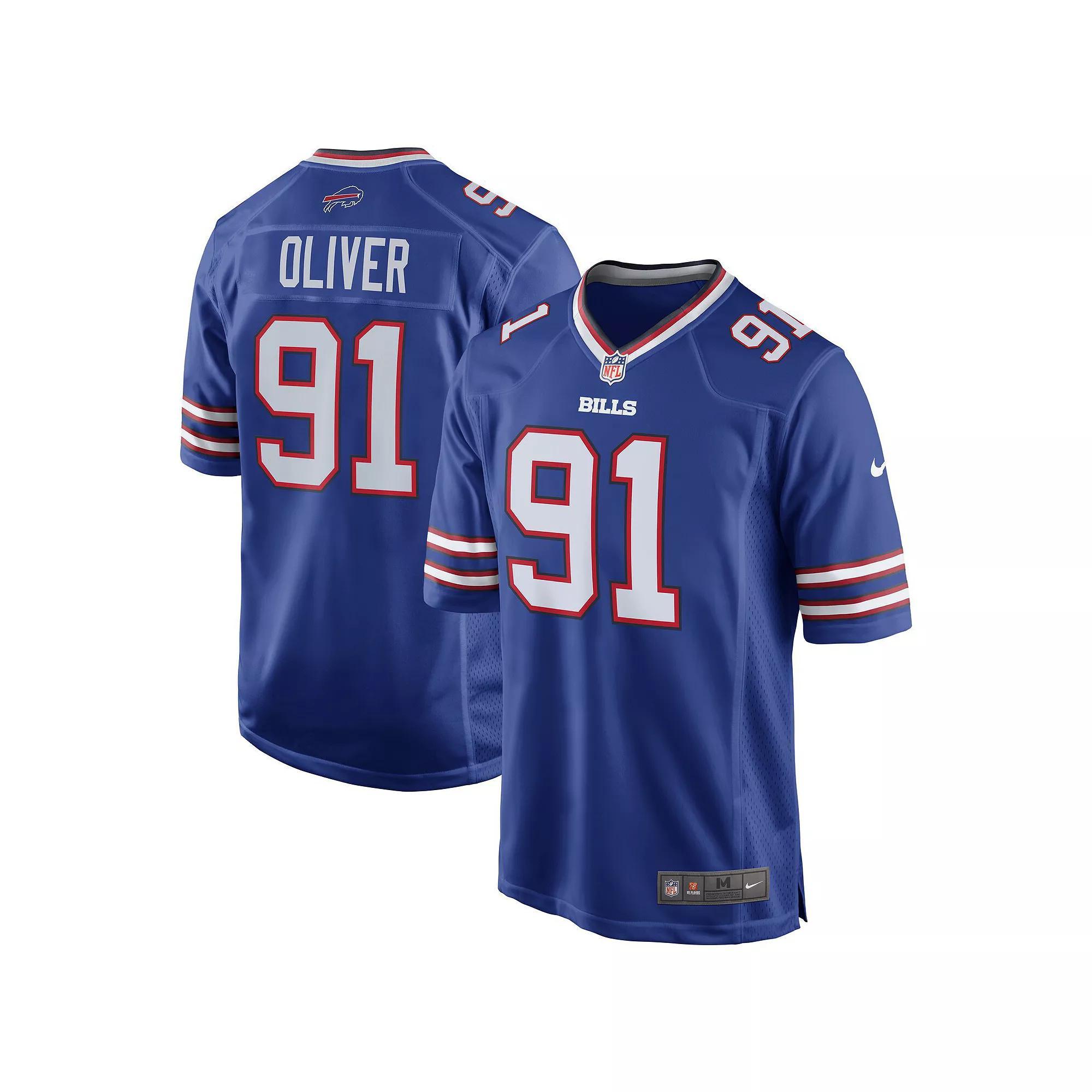 Men's Nike Ed Oliver Royal Buffalo Bills Team Game Player Jersey,  Product Image