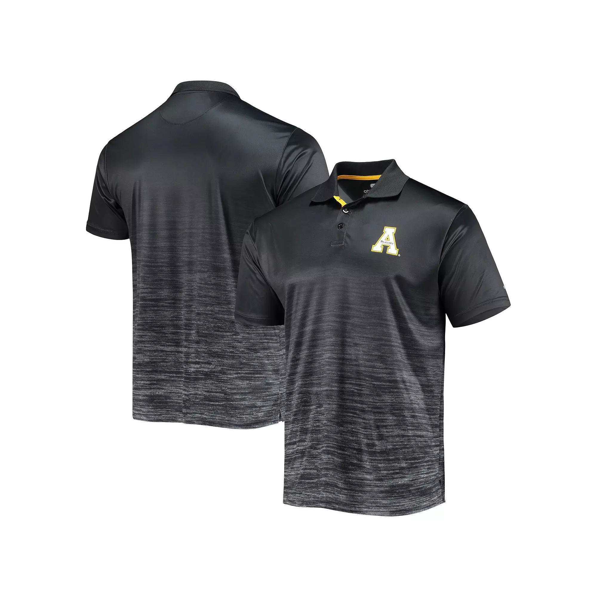 Men's Colosseum Black Appalachian State Mountaineers Marshall Polo, Size: Medium, App Black Product Image