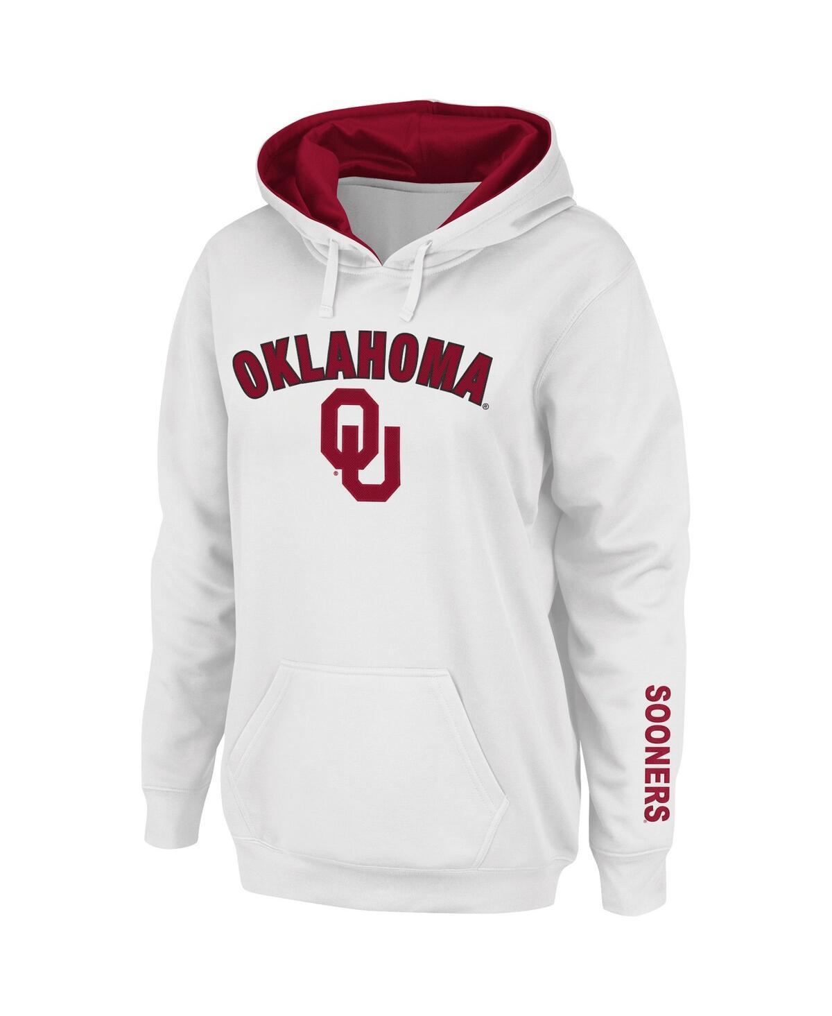 Womens Oklahoma Sooners Arch & Logo 1 Pullover Hoodie Product Image