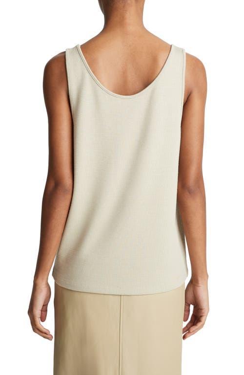 Relaxed Scoop Neck Tank In Brown Product Image