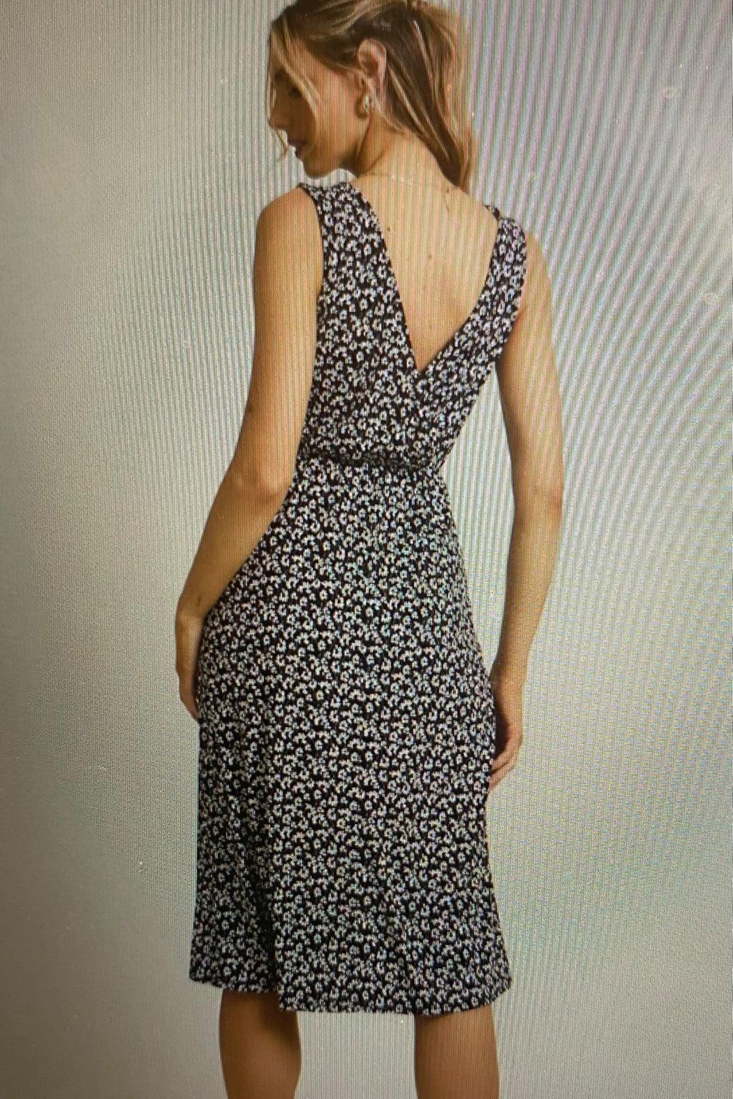 Side Tie Midi Dress Product Image