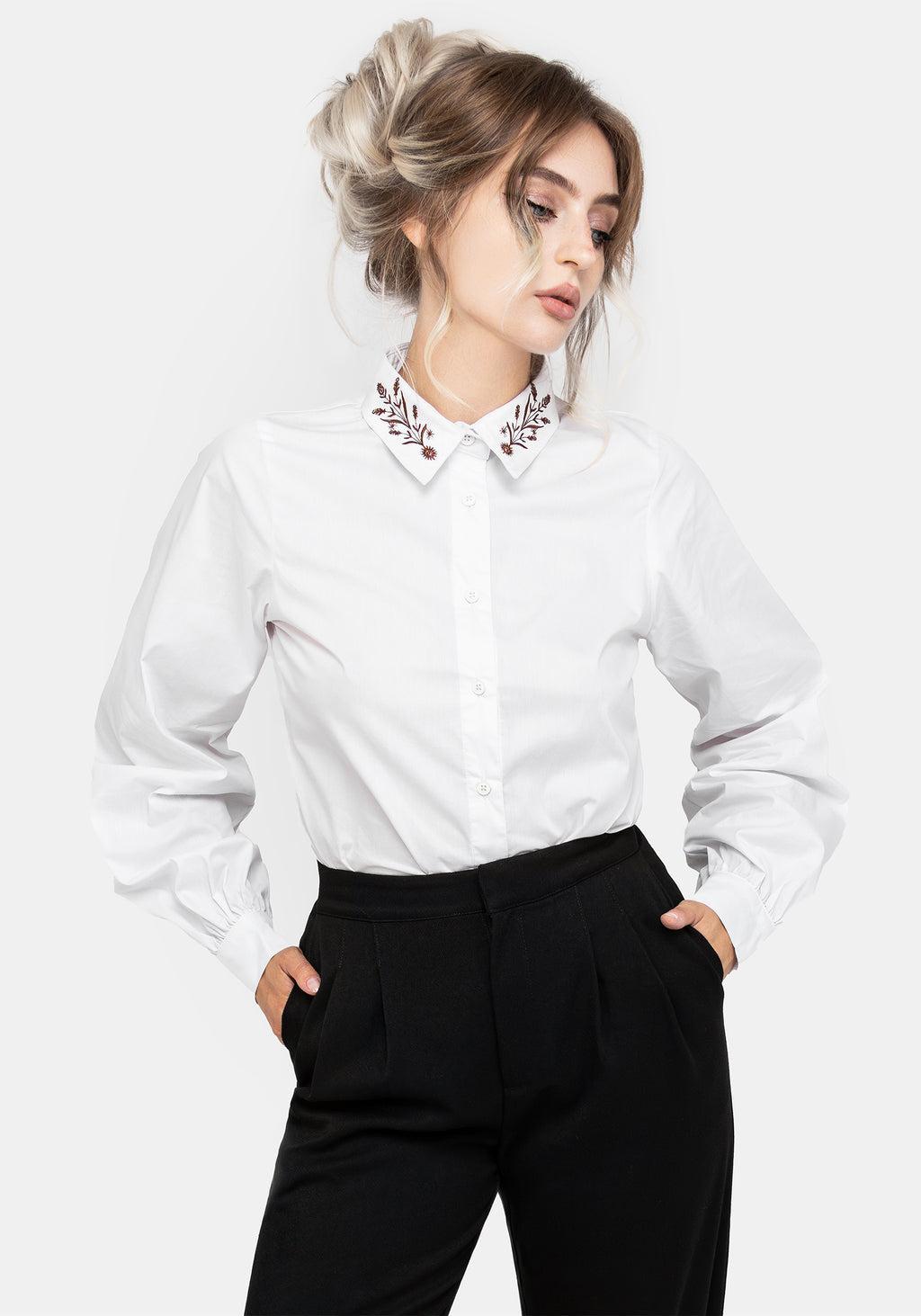 Cybele Embroidered Button Up Shirt Product Image