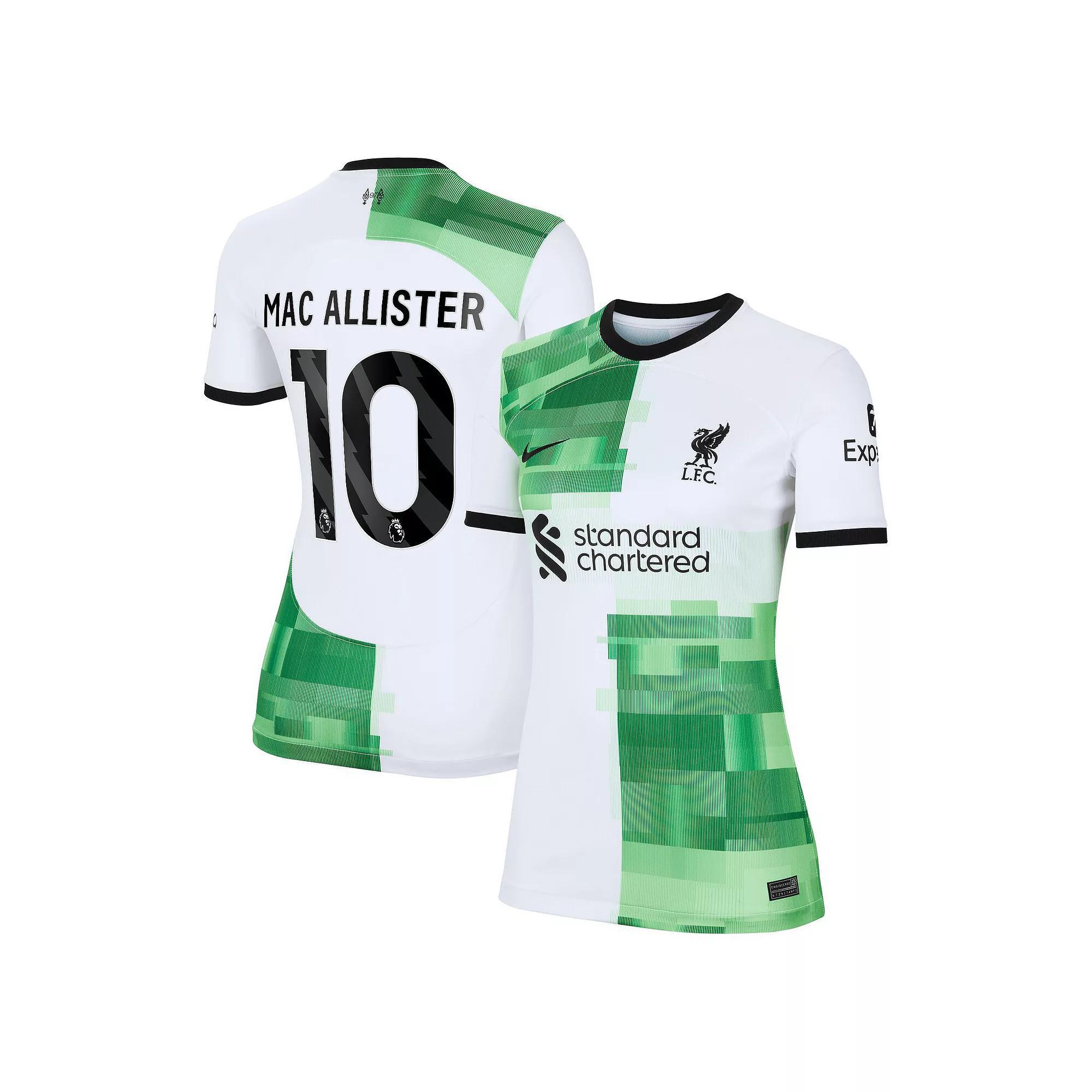 Women's Nike Alexis Mac Allister White Liverpool 2023/24 Away Replica Player Jersey, Size: Medium, Lvp White Product Image