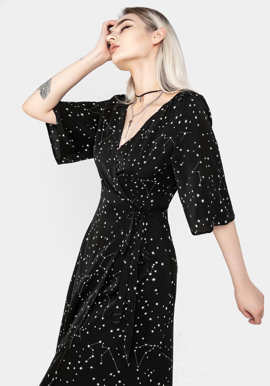 Celestial Midi Kimono Dress Product Image