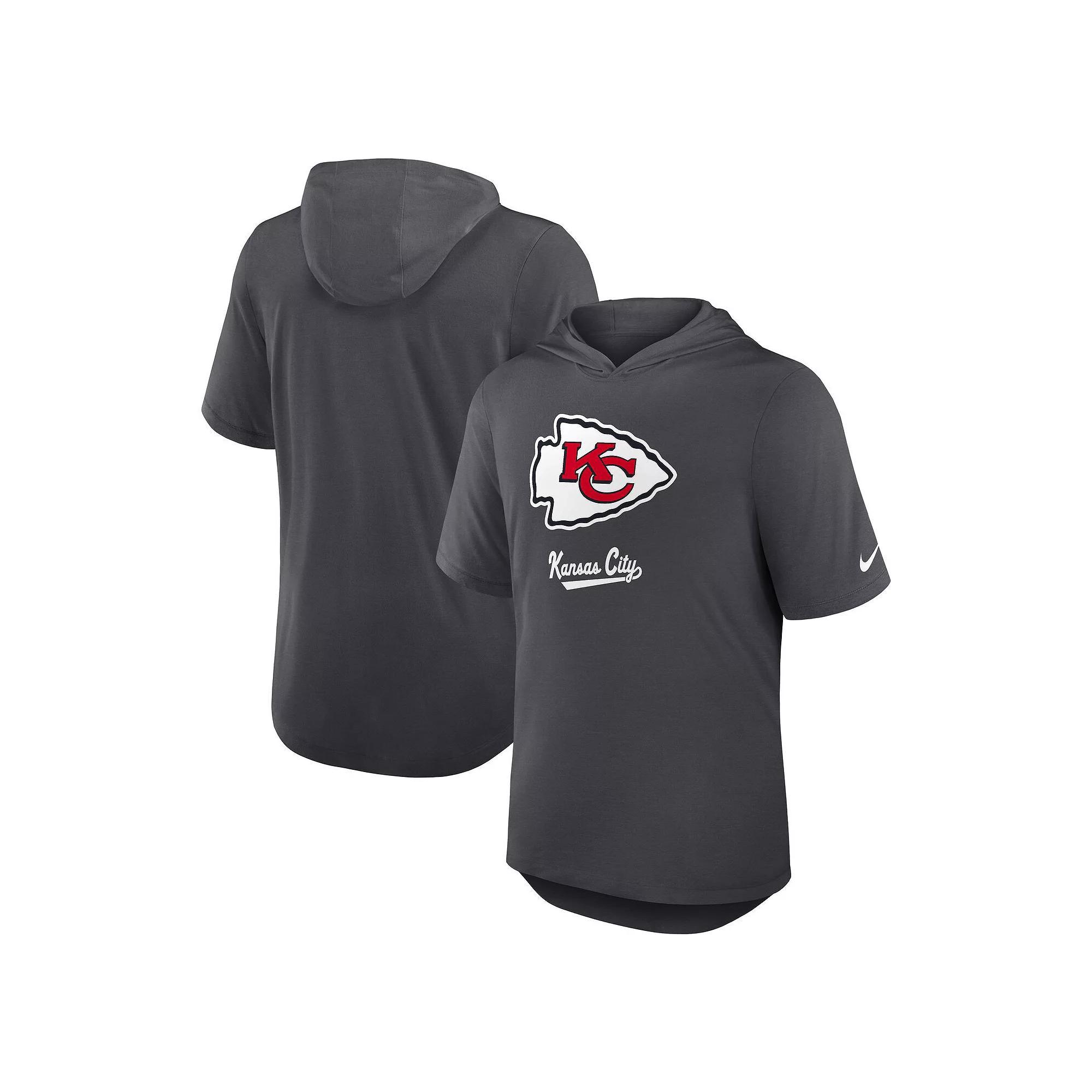 Kansas City Chiefs Nike Mens Dri-FIT NFL Hooded T-Shirt | 03NB06F7G-2B7 Product Image