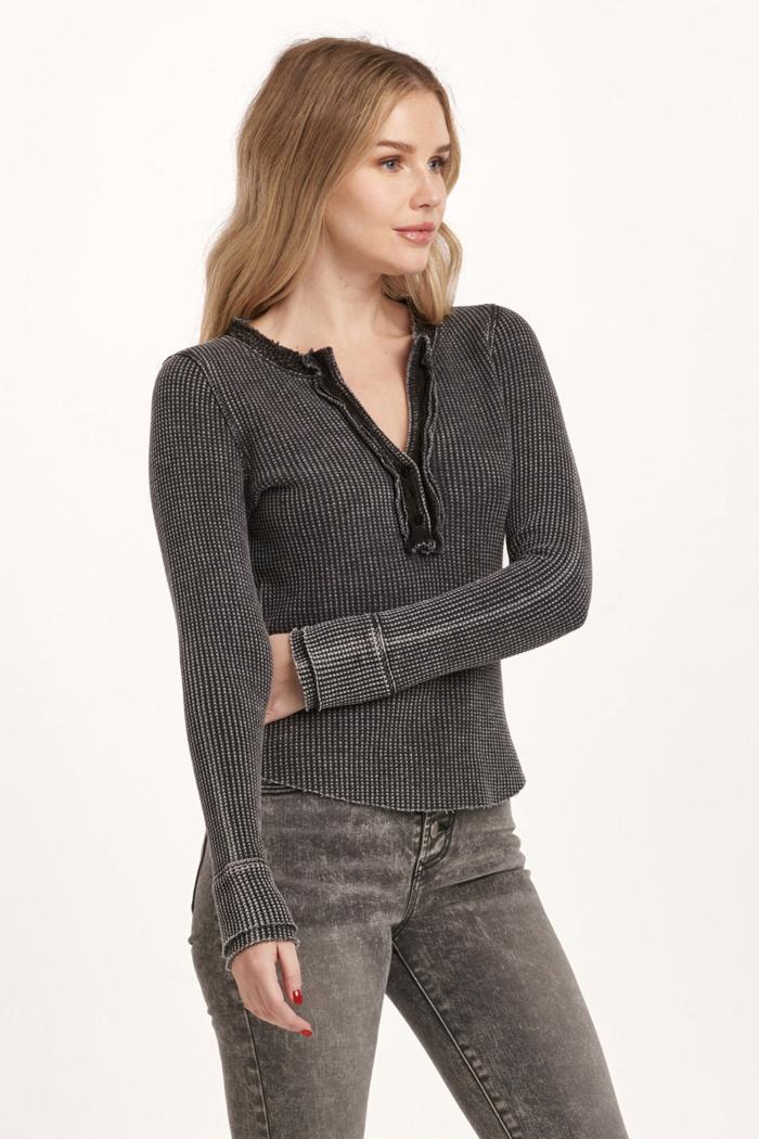 Luna Thermal Henley Top Product Image