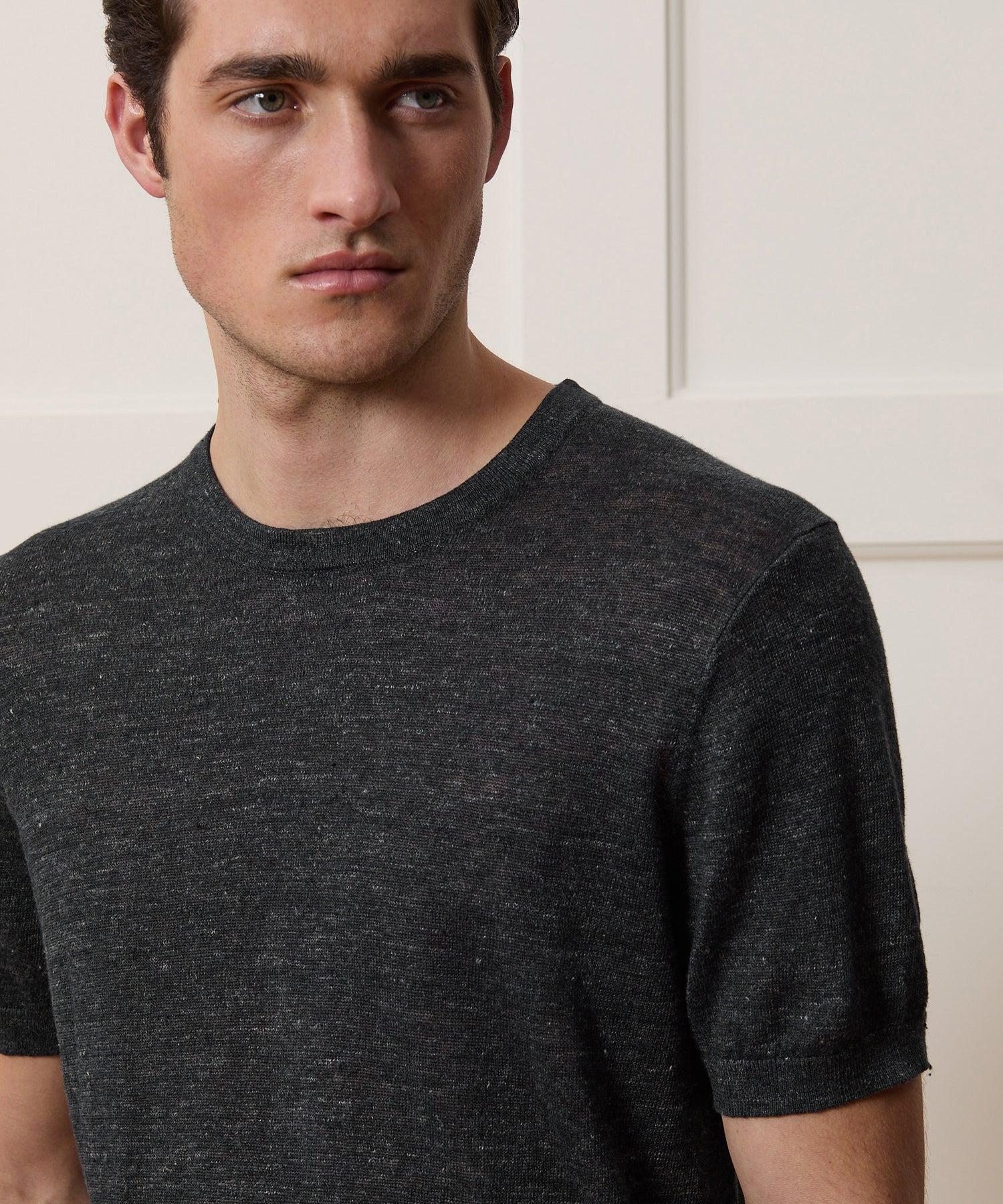 Relaxed Linen Sweater Tee Product Image