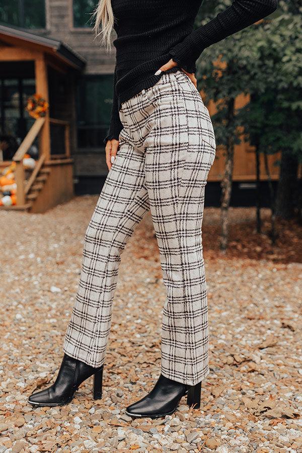 The Holtz High Waist Plaid Pants Product Image