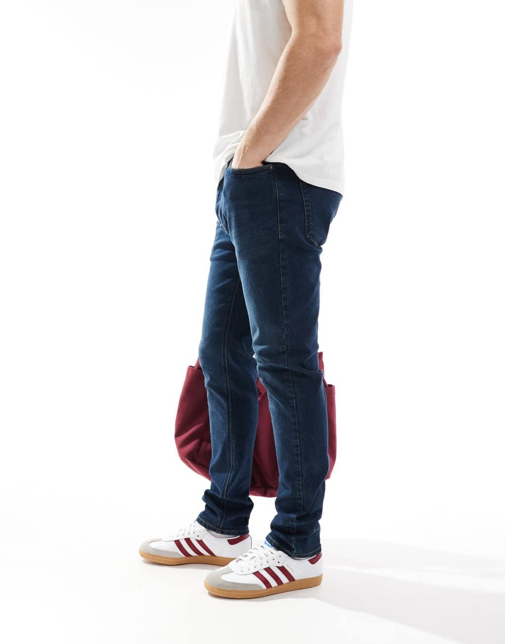 French Connection skinny fit jeans in dark indigo Product Image