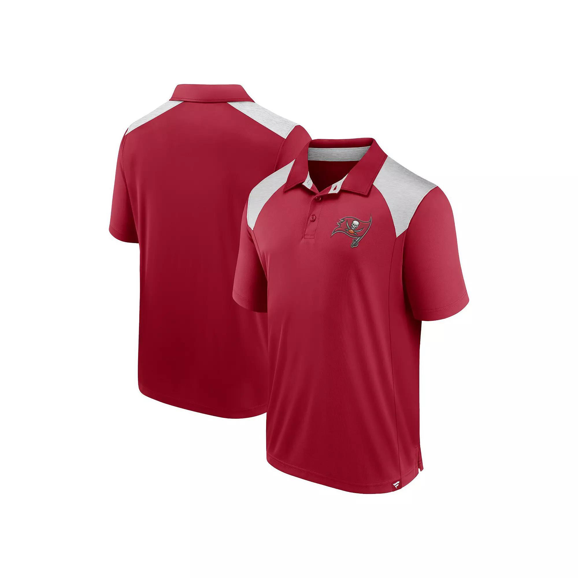 Men's Fanatics Red Tampa Bay Buccaneers Primary Polo,  Product Image