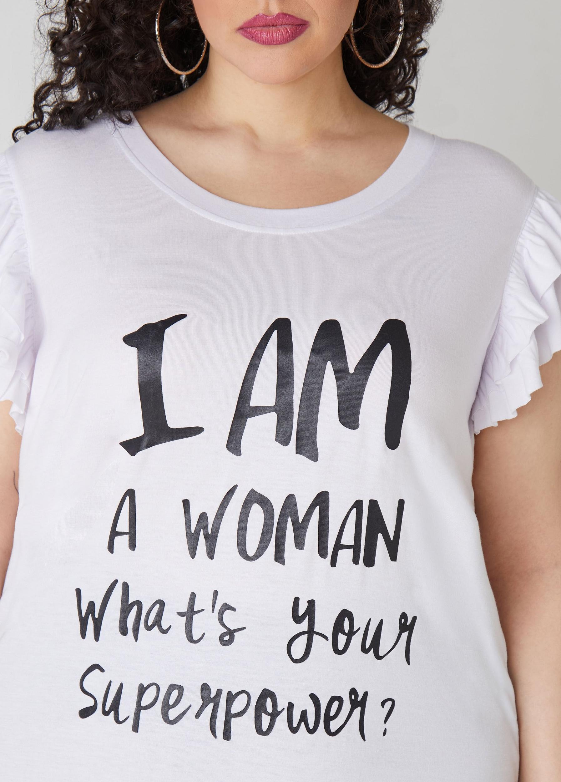 I Am A Woman Graphic Tee Female Product Image