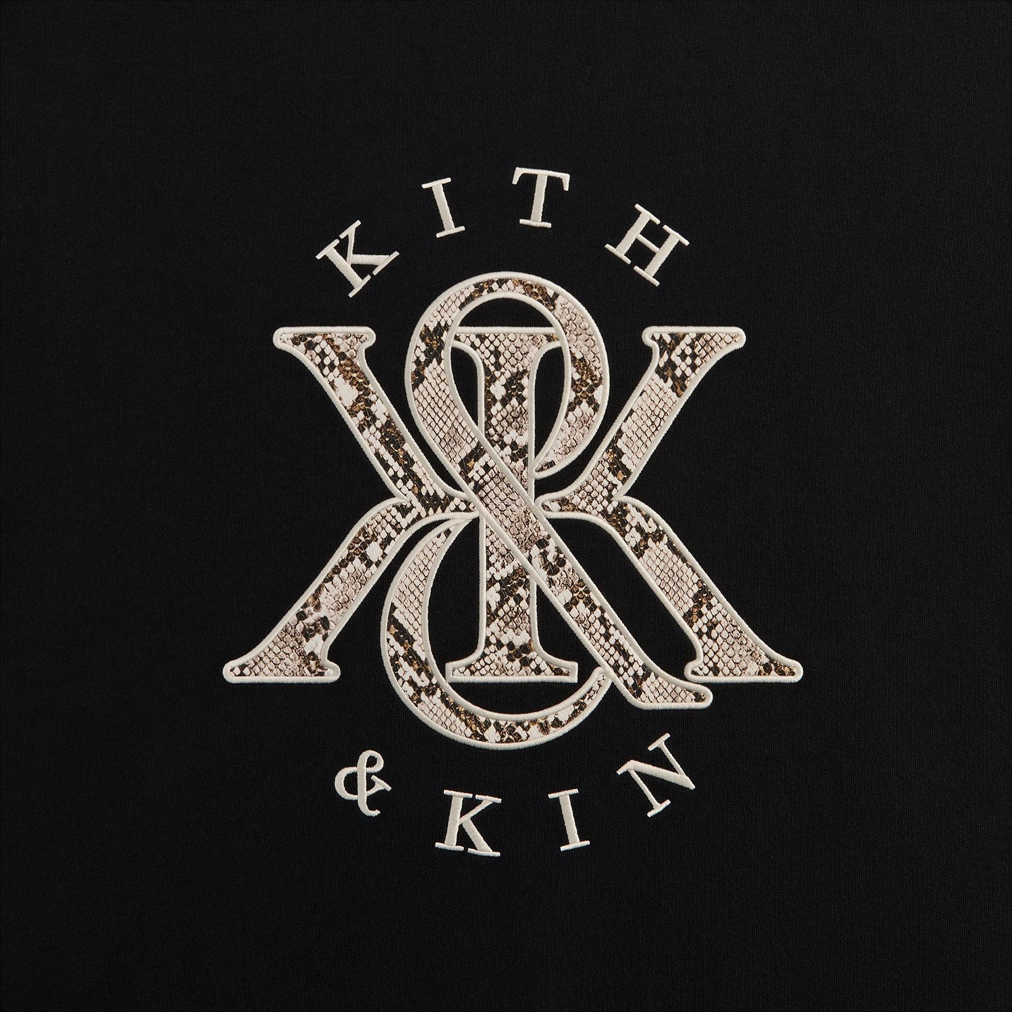 Kith K&K Python Nelson Crewneck - Black Male Product Image