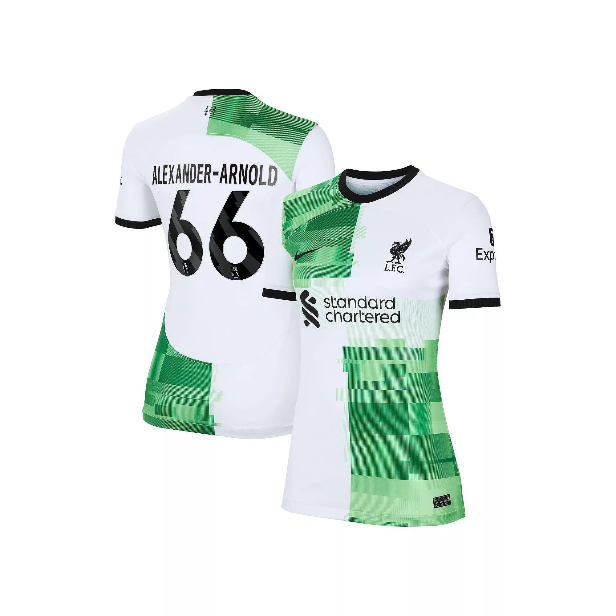 Women's Nike Trent Alexander-Arnold White Liverpool 2023/24 Away Replica Player Jersey, Size: Medium, Lvp White Product Image