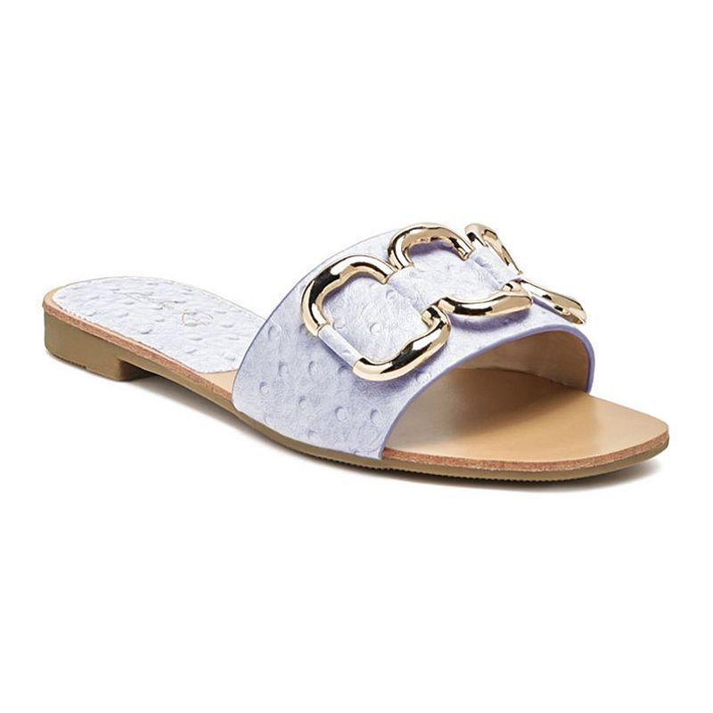 London Rag Madeleine Womens Slide Flats Brown Product Image