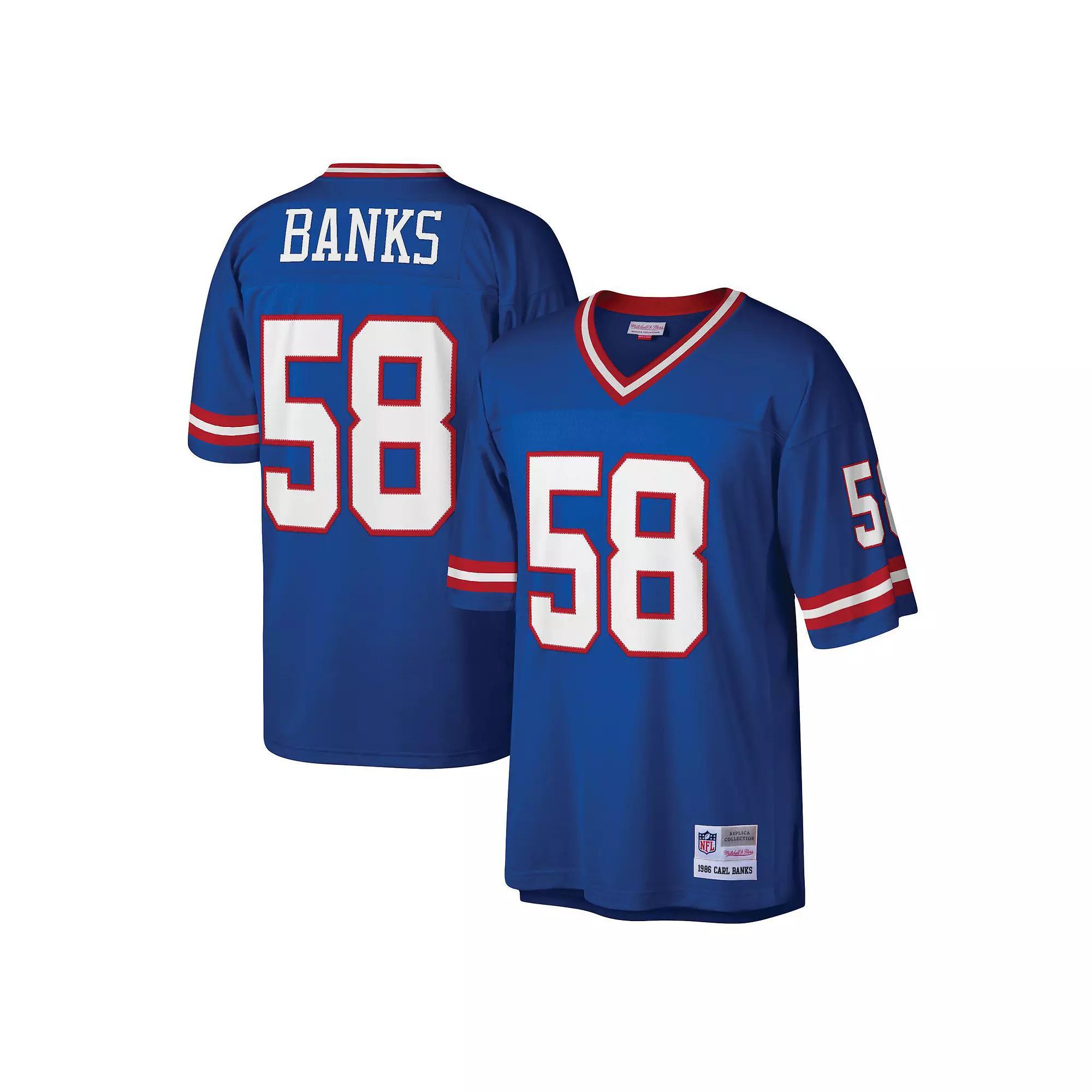 Men's Mitchell & Ness Carl Banks Royal New York Giants Legacy Replica Jersey,  Product Image