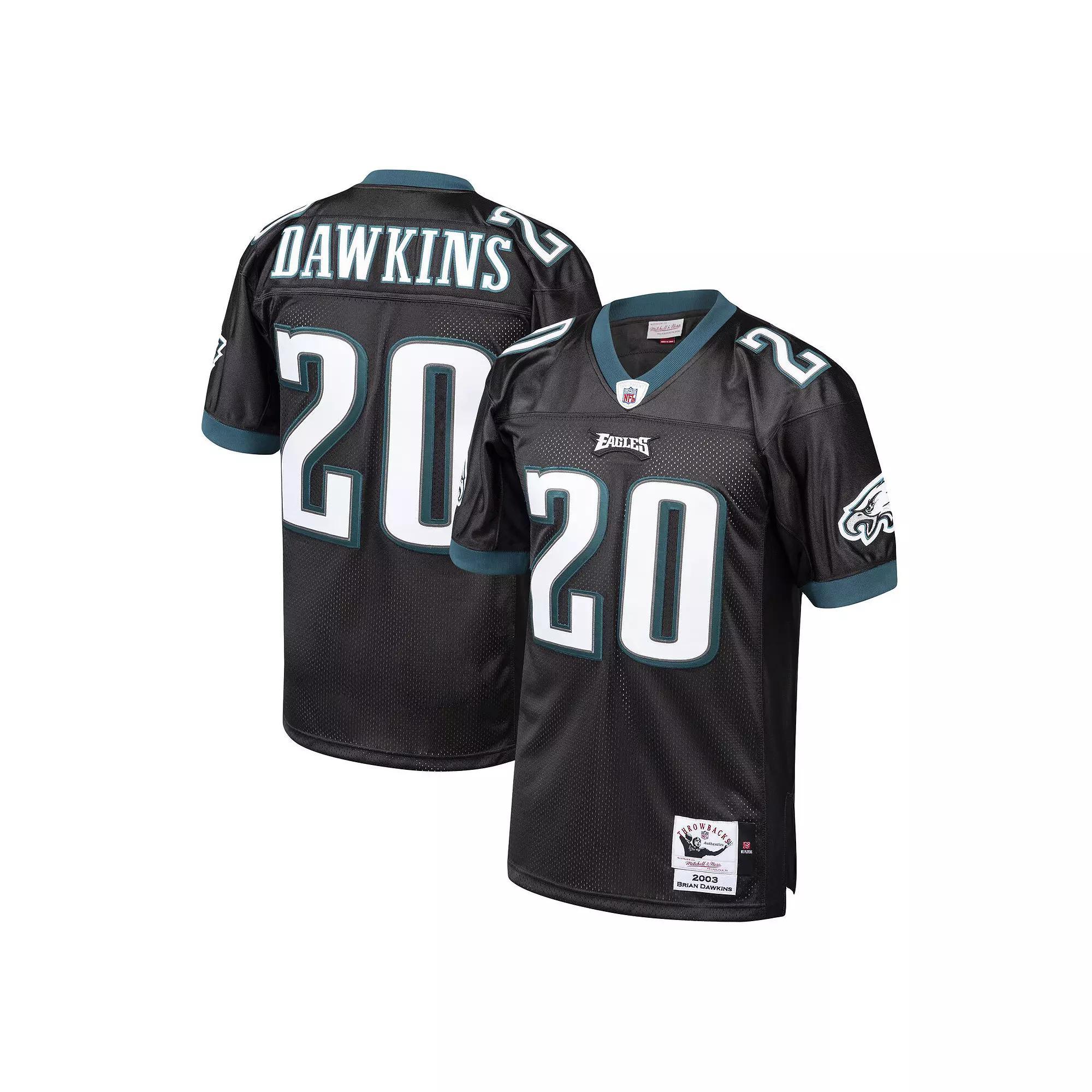 Men's Mitchell & Ness Brian Dawkins Black Philadelphia Eagles 2003 Authentic Throwback Retired Player Jersey, Size: 52 Product Image