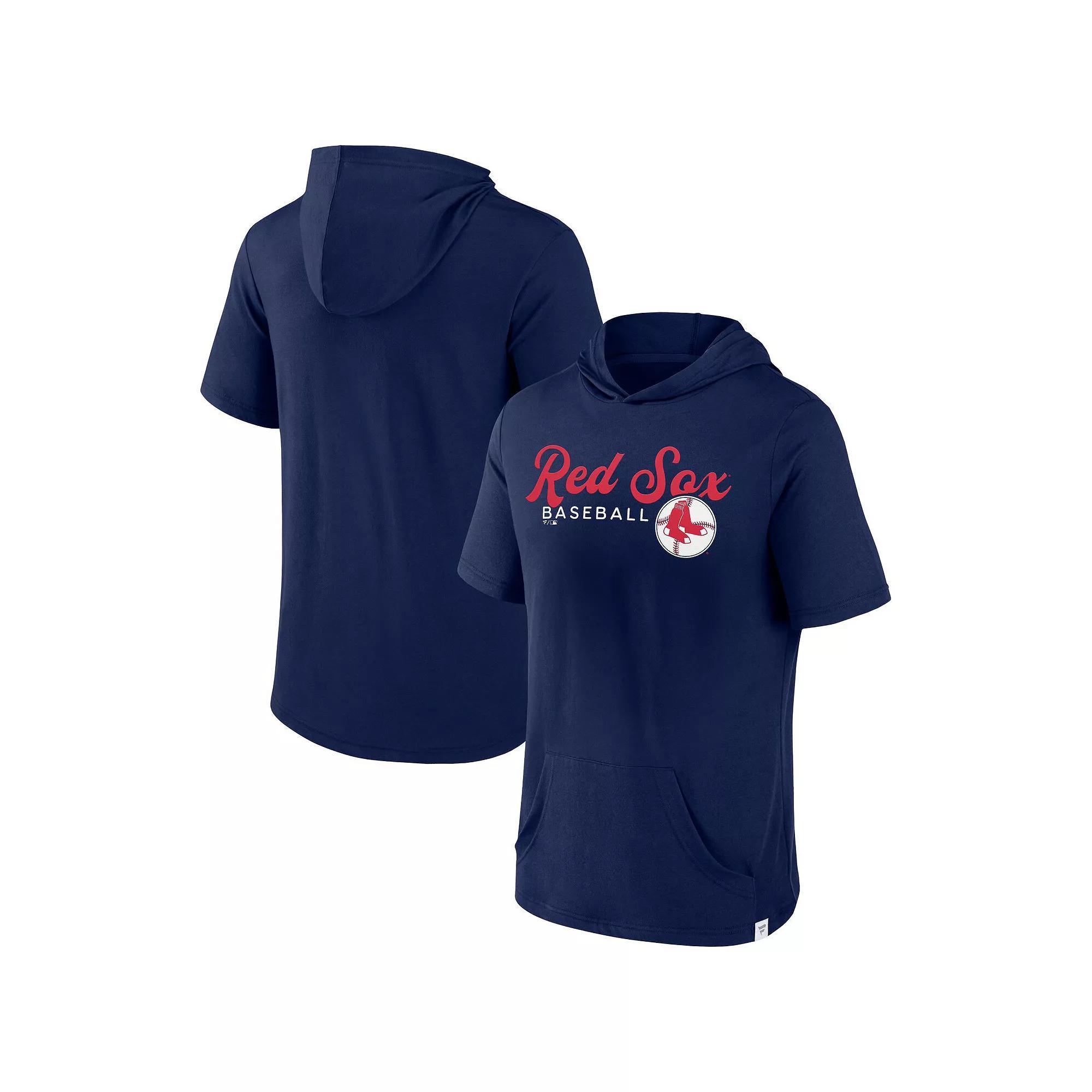 Men's Fanatics Branded Navy Tennessee Titans Offensive Strategy Short Sleeve Pullover Hoodie,  Product Image