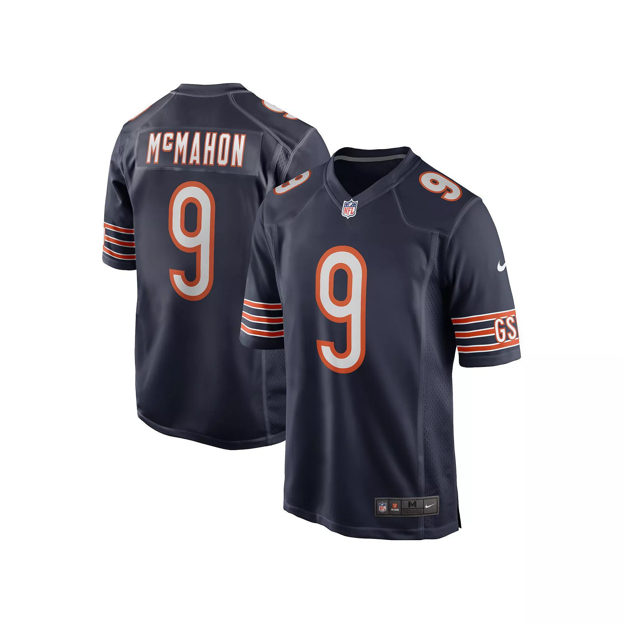 Men's Nike Jim McMahon Navy Chicago Bears Game Retired Player Jersey, Size: 3XL, Blue Product Image