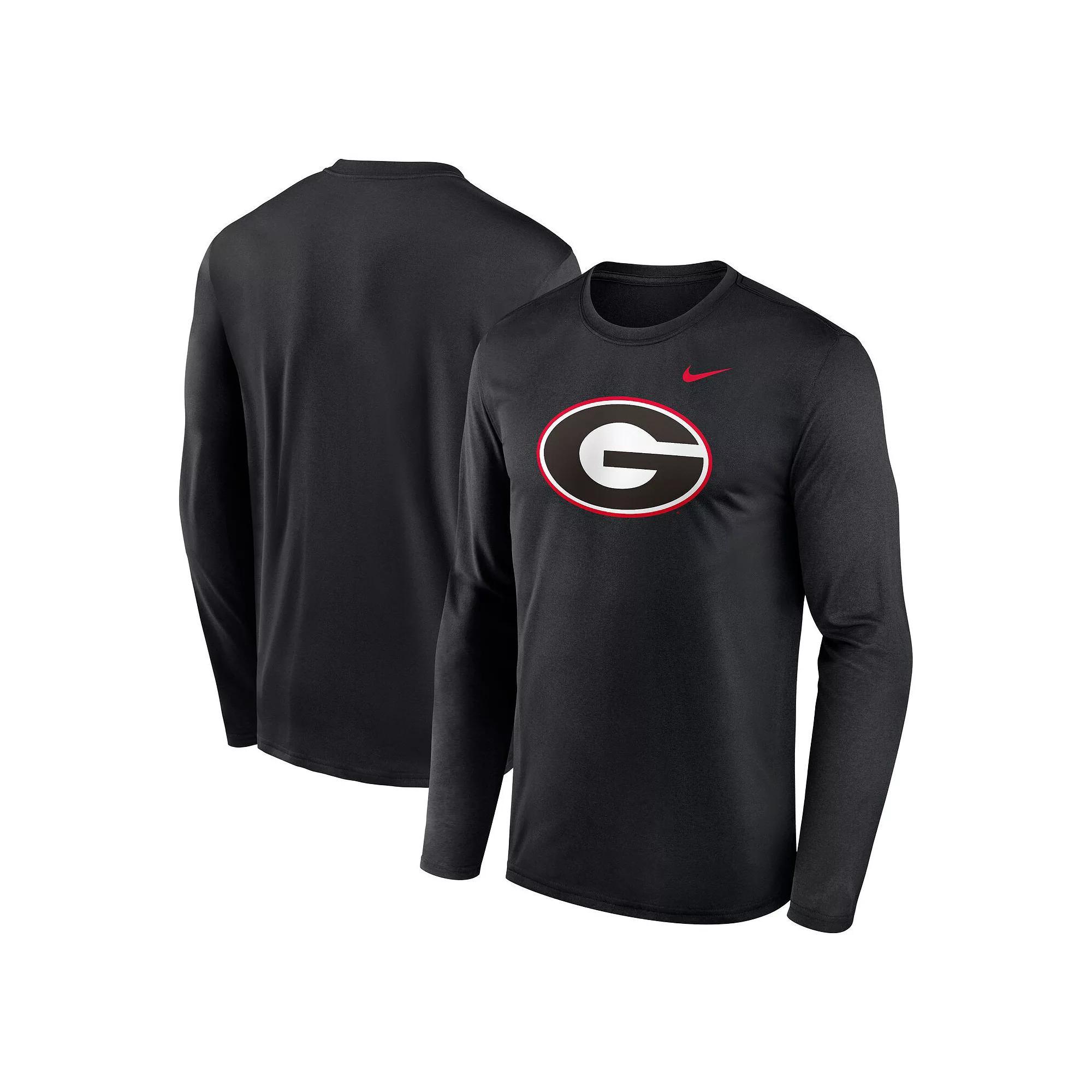 Men's Nike Black Georgia Bulldogs Primetime Primary Legend Long Sleeve T-Shirt, Size: XL Product Image