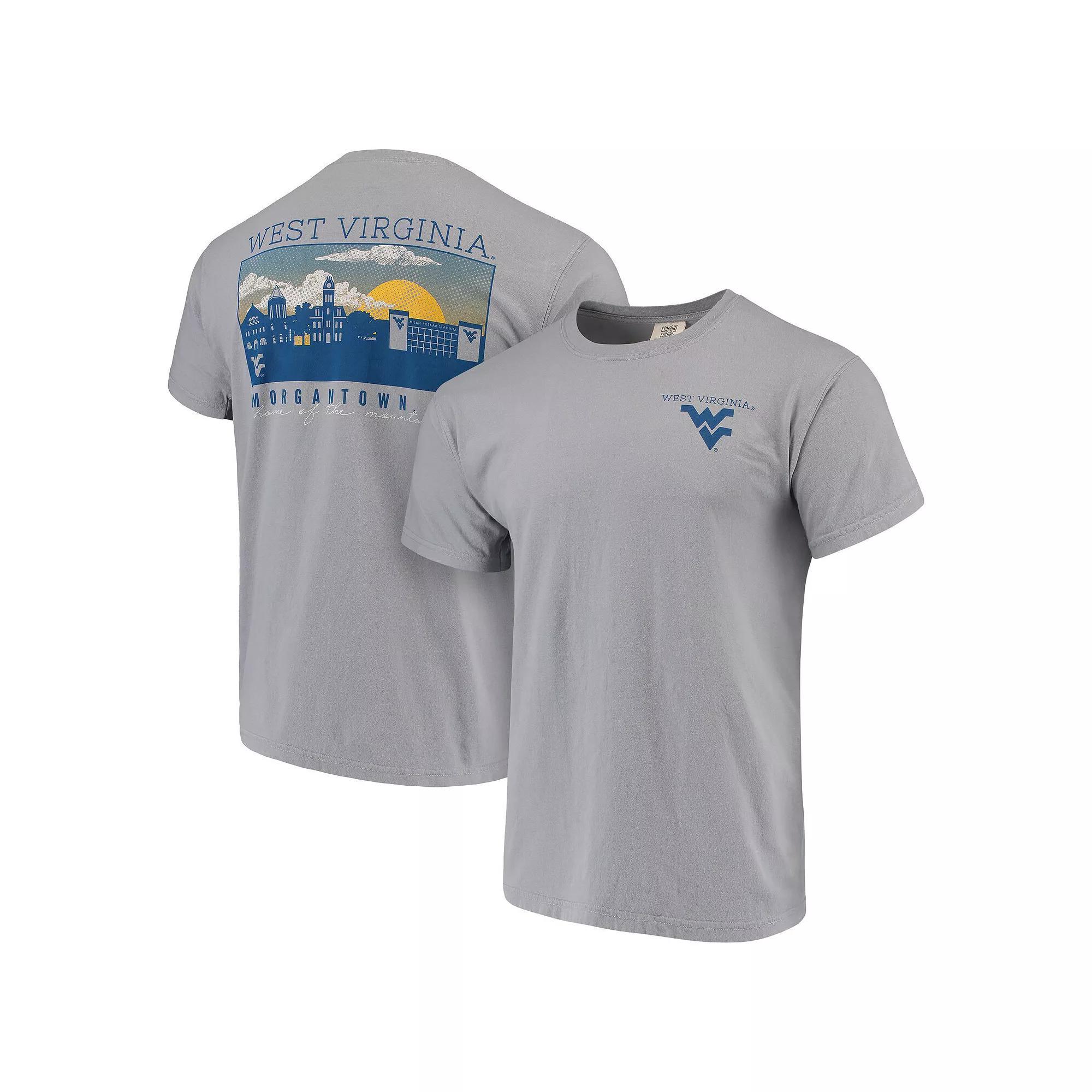 Mens Gray West Virginia Mountaineers Comfort Colors Campus Scenery T-Shirt Product Image