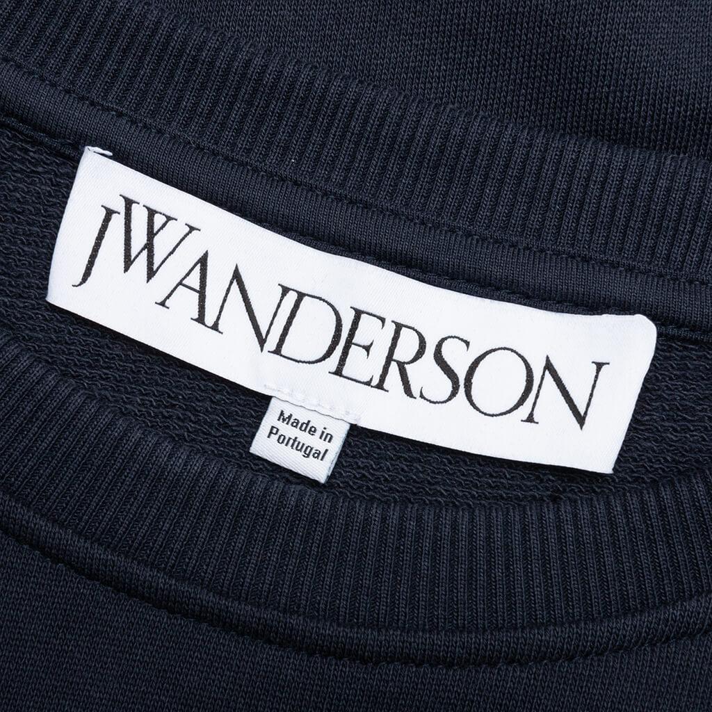 Logo Embroidery Sweatshirt - Navy Male Product Image