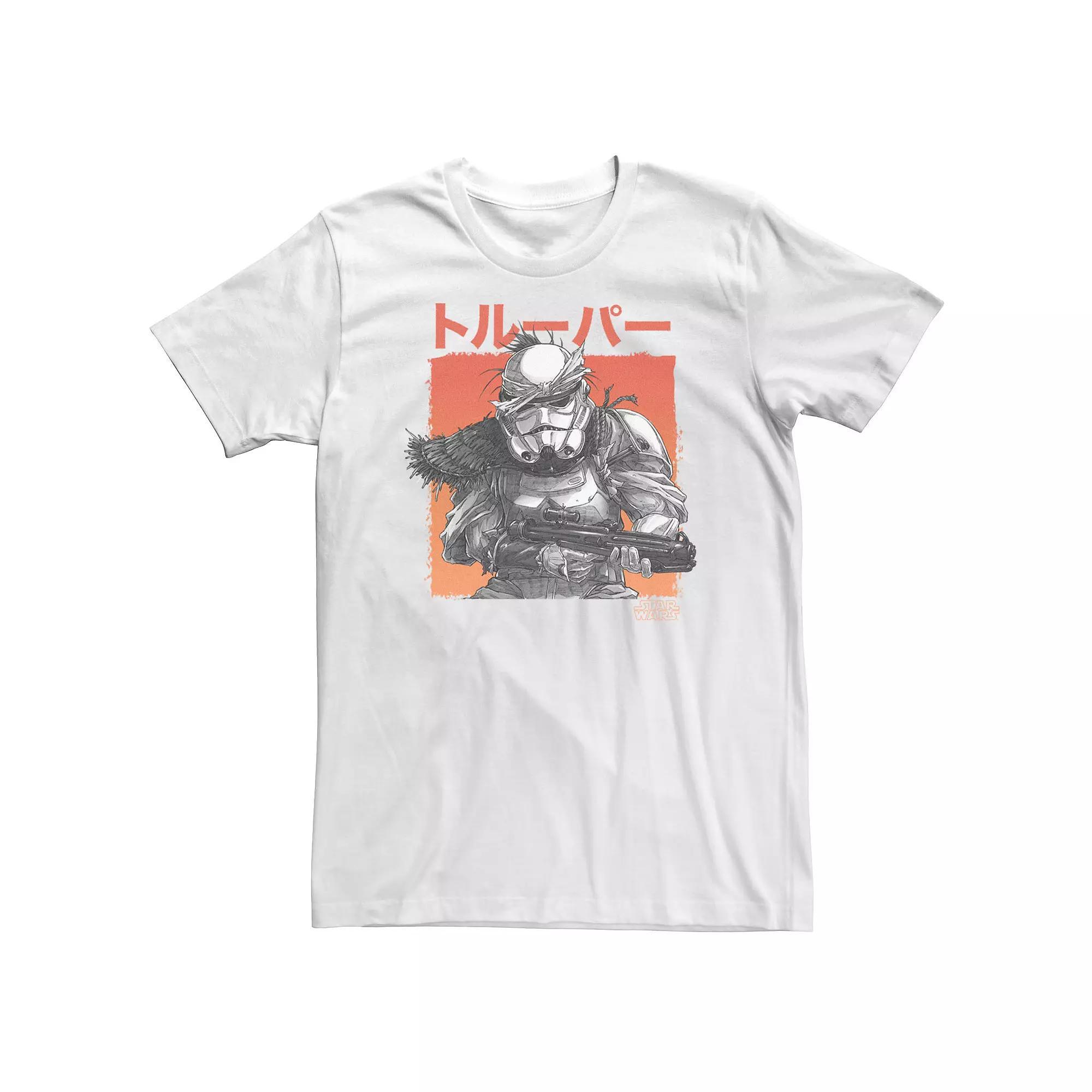 Big & Tall Star Wars: Visions Grunge Stormtrooper Tee, Men's, Size: XL Tall, White Product Image