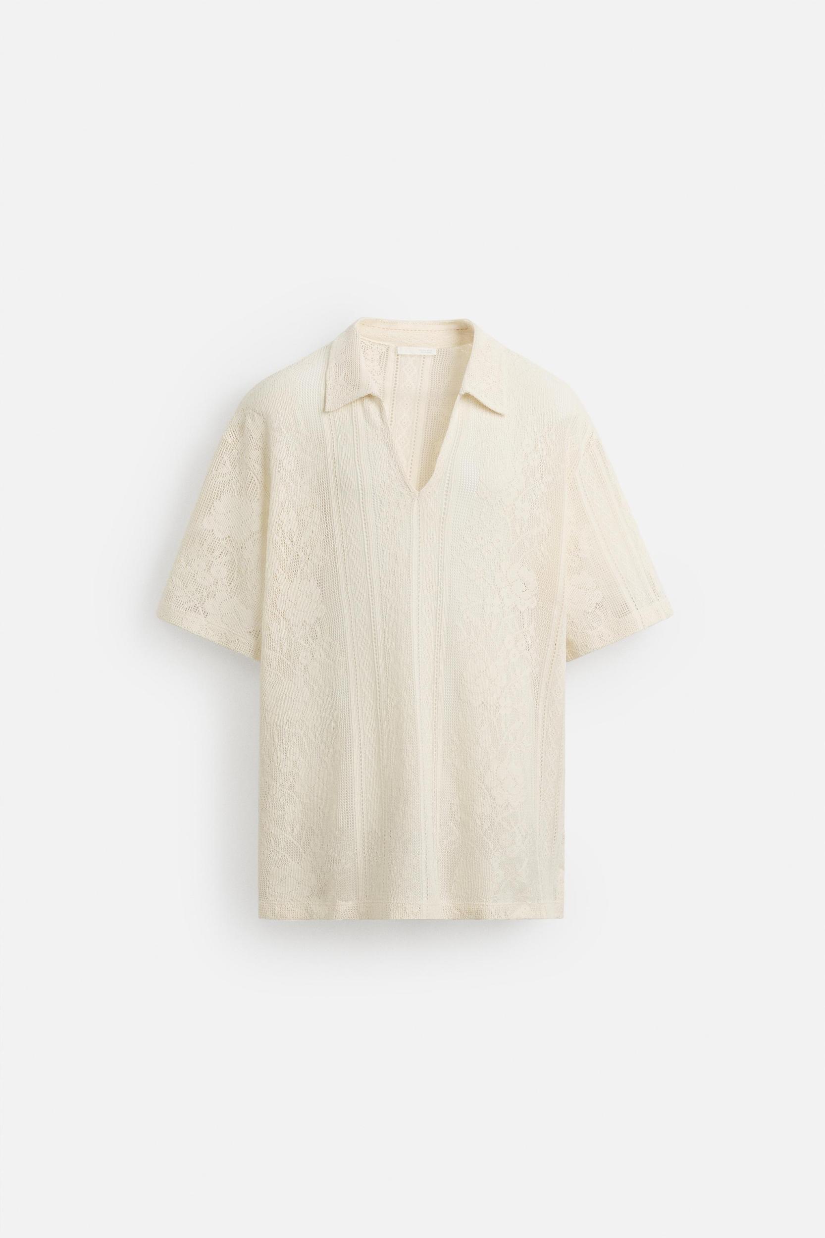 JACQUARD TEXTURED POLO Product Image