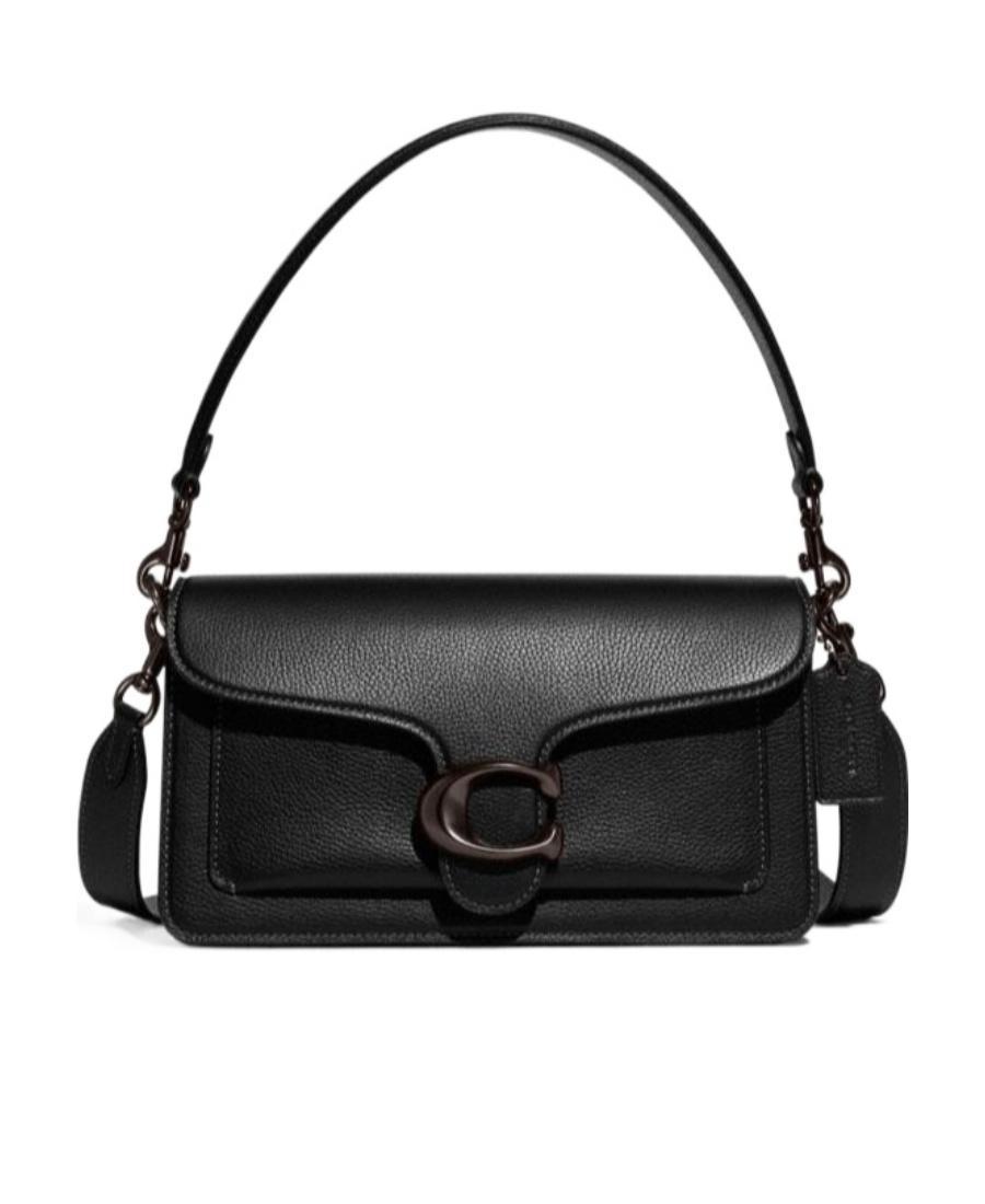 COACH Tabby Pebbled-leather Shoulder Bag In Black Leather Product Image