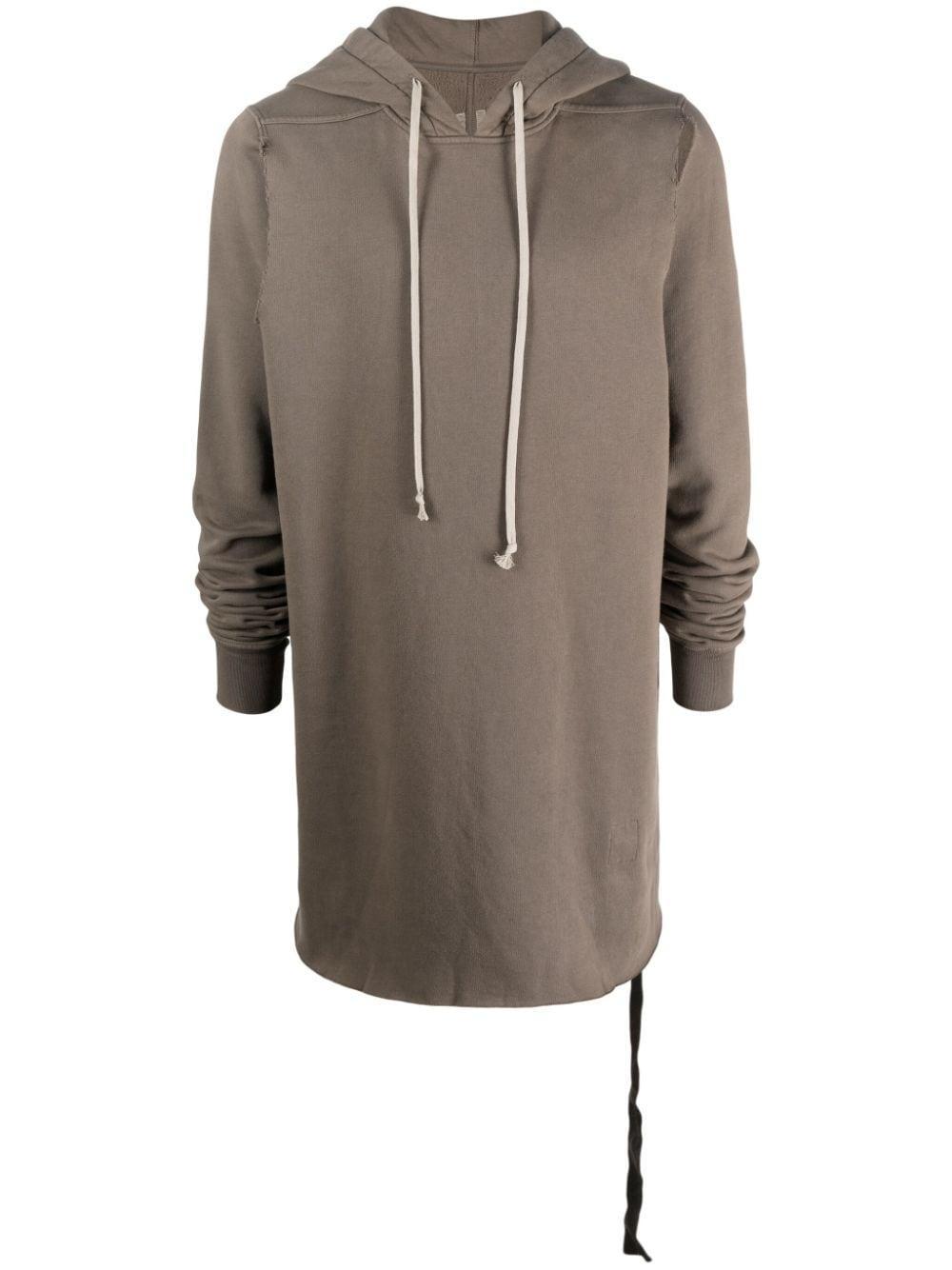 RICK OWENS DRKSHDW Gray Pullover Hoodie In Brown Product Image