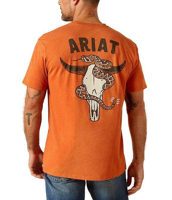 Ariat Steer Skull/Rattlesnake Short Sleeve Graphic T-Shirt Product Image