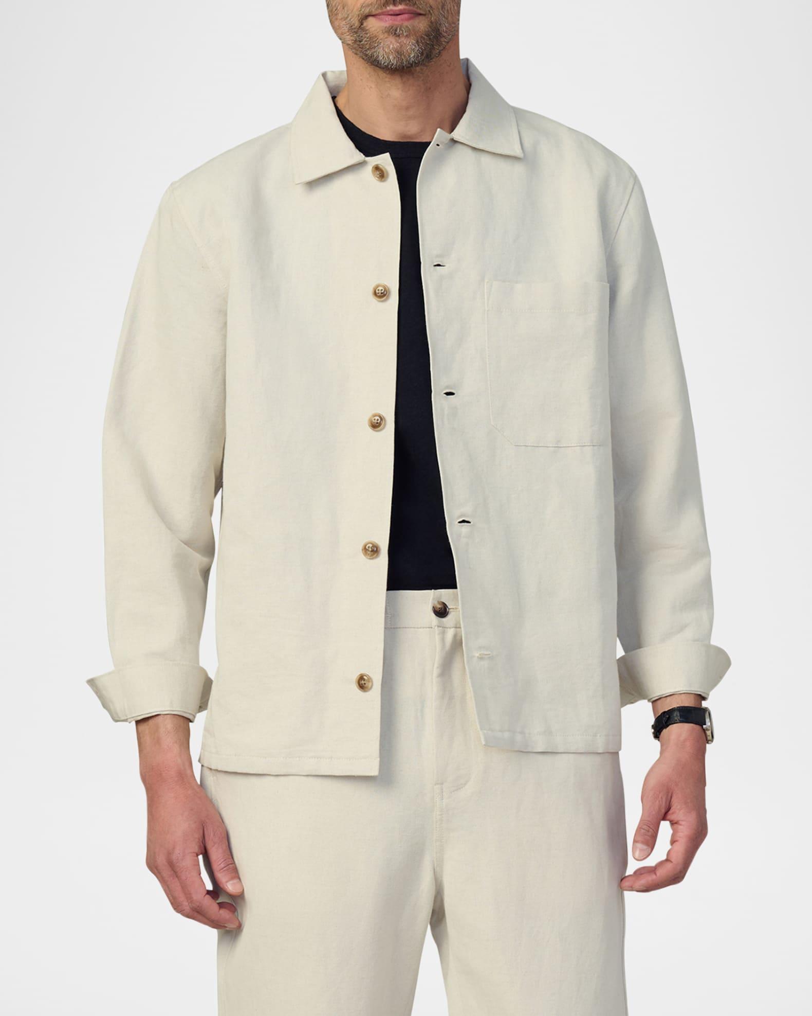 Men's Linen-Cotton Overshirt Product Image