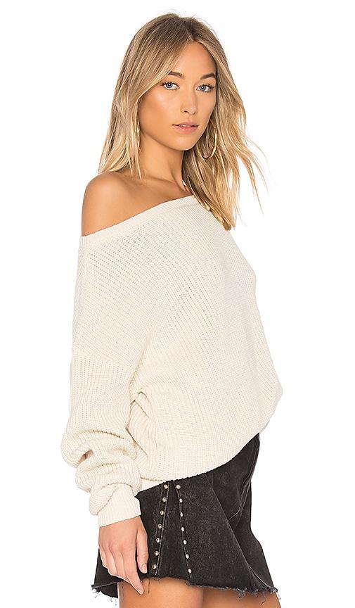 Shaker Knit Off Shoulder Sweater Callahan Product Image