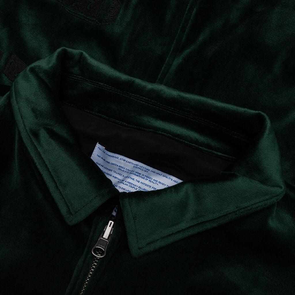 Velour Reversible Jacket - Green Male Product Image