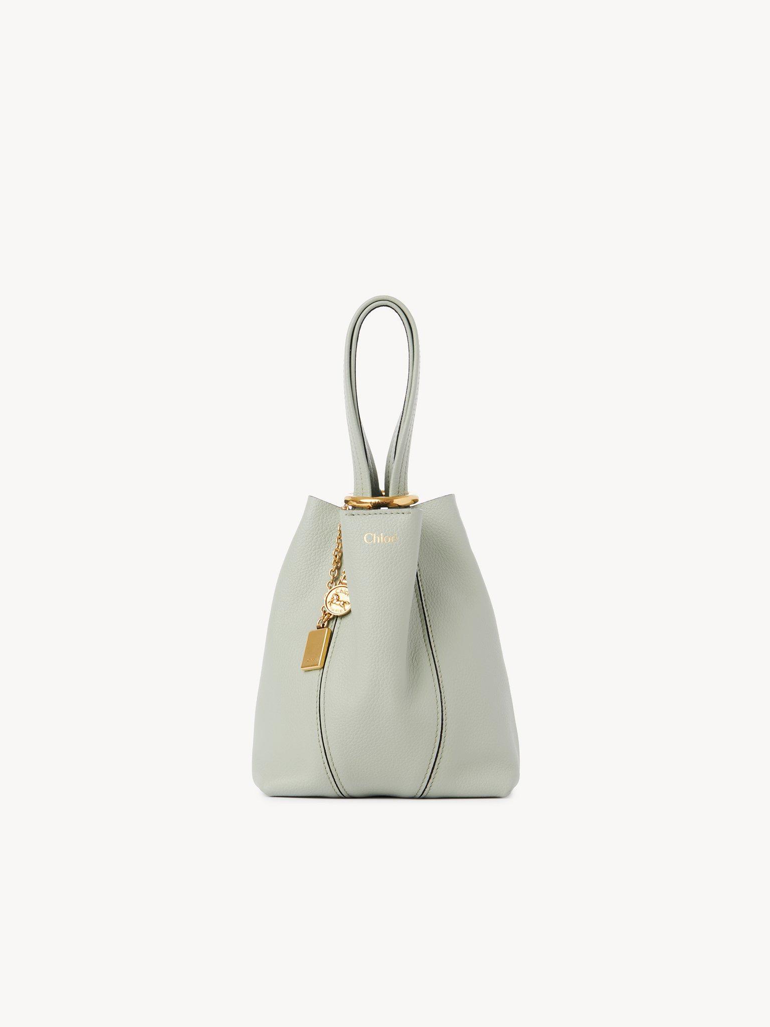 Small Chloé Spin tote bag in grained leather Product Image