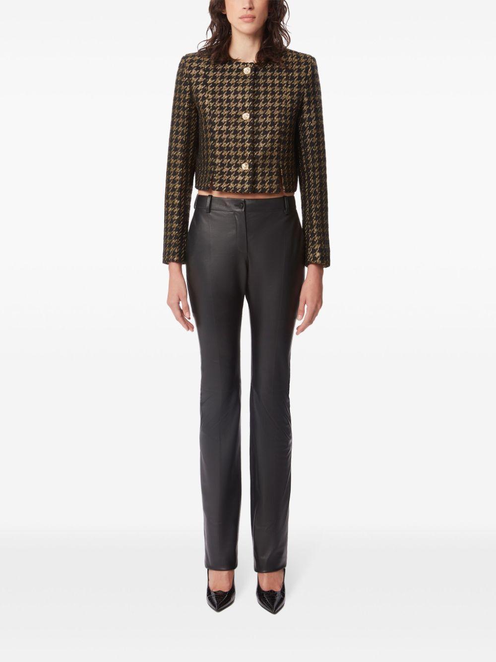 houndstooth cropped jacket Product Image