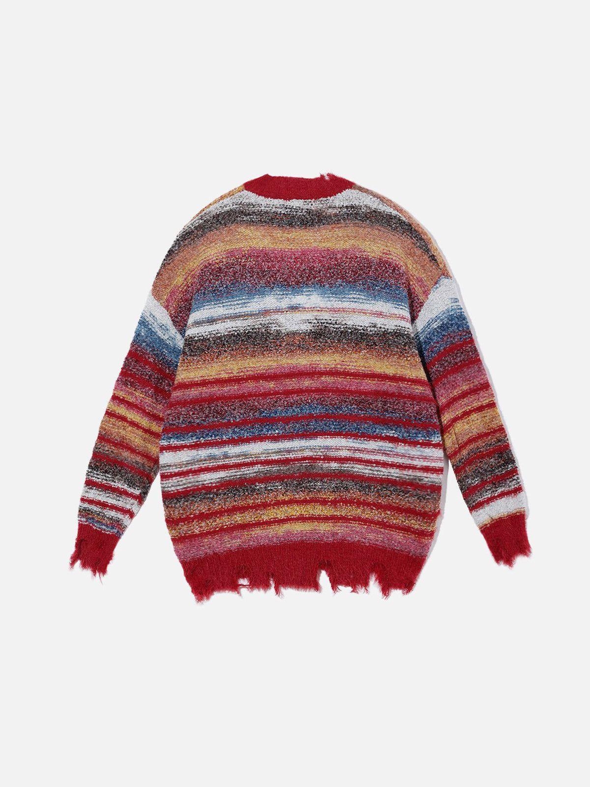 Aelfric Eden Fringe Stripe Cardigan Female Product Image