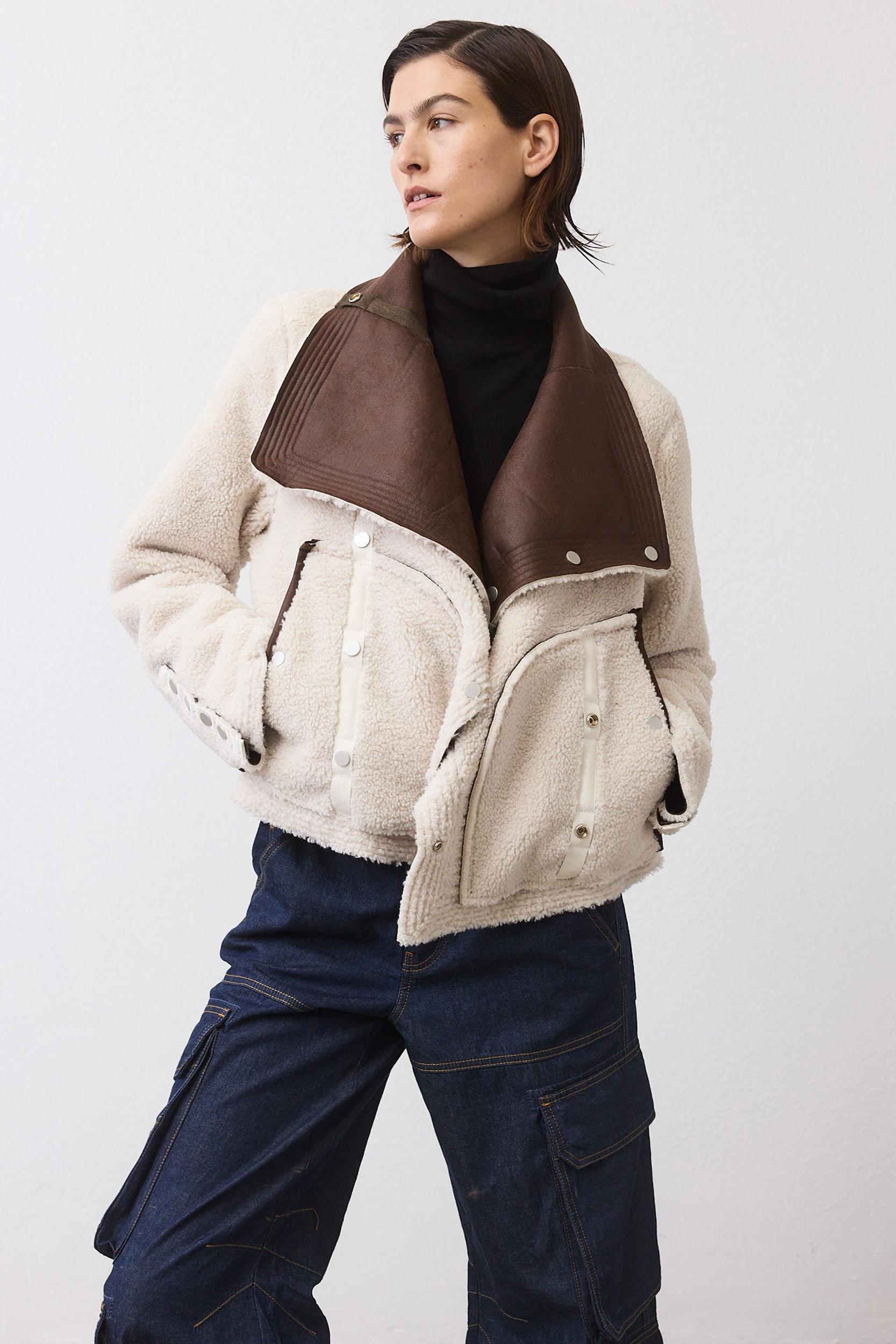 The Cruiser Reversible Shearling Moto Jacket Product Image