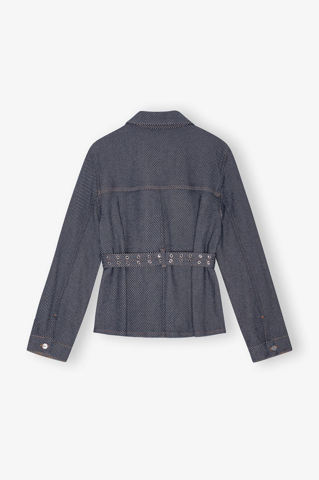 Blue Twill Denim Jacket Product Image
