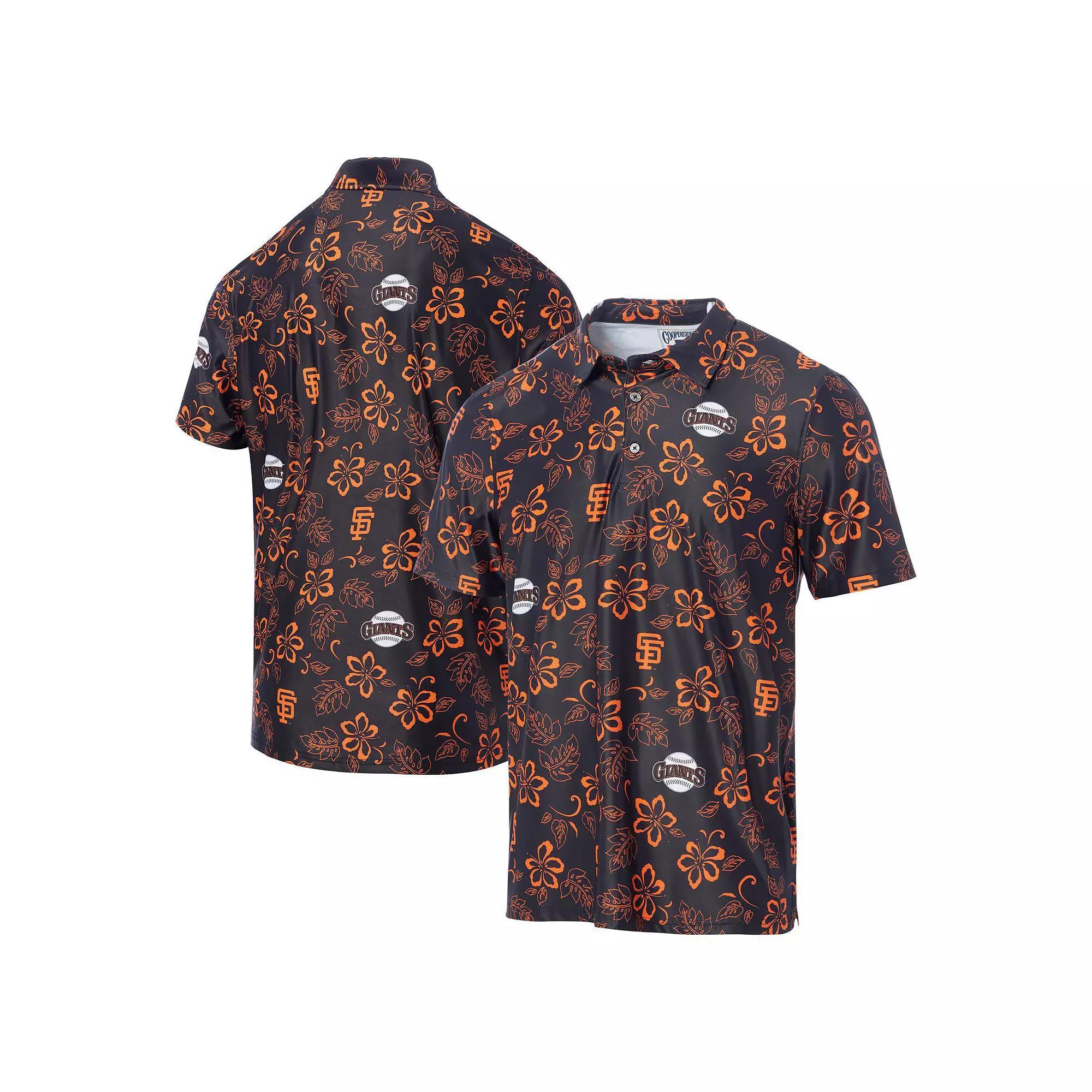 Men's Reyn Spooner Black San Francisco Giants Cooperstown Collection Performance Polo, Size: Large Product Image