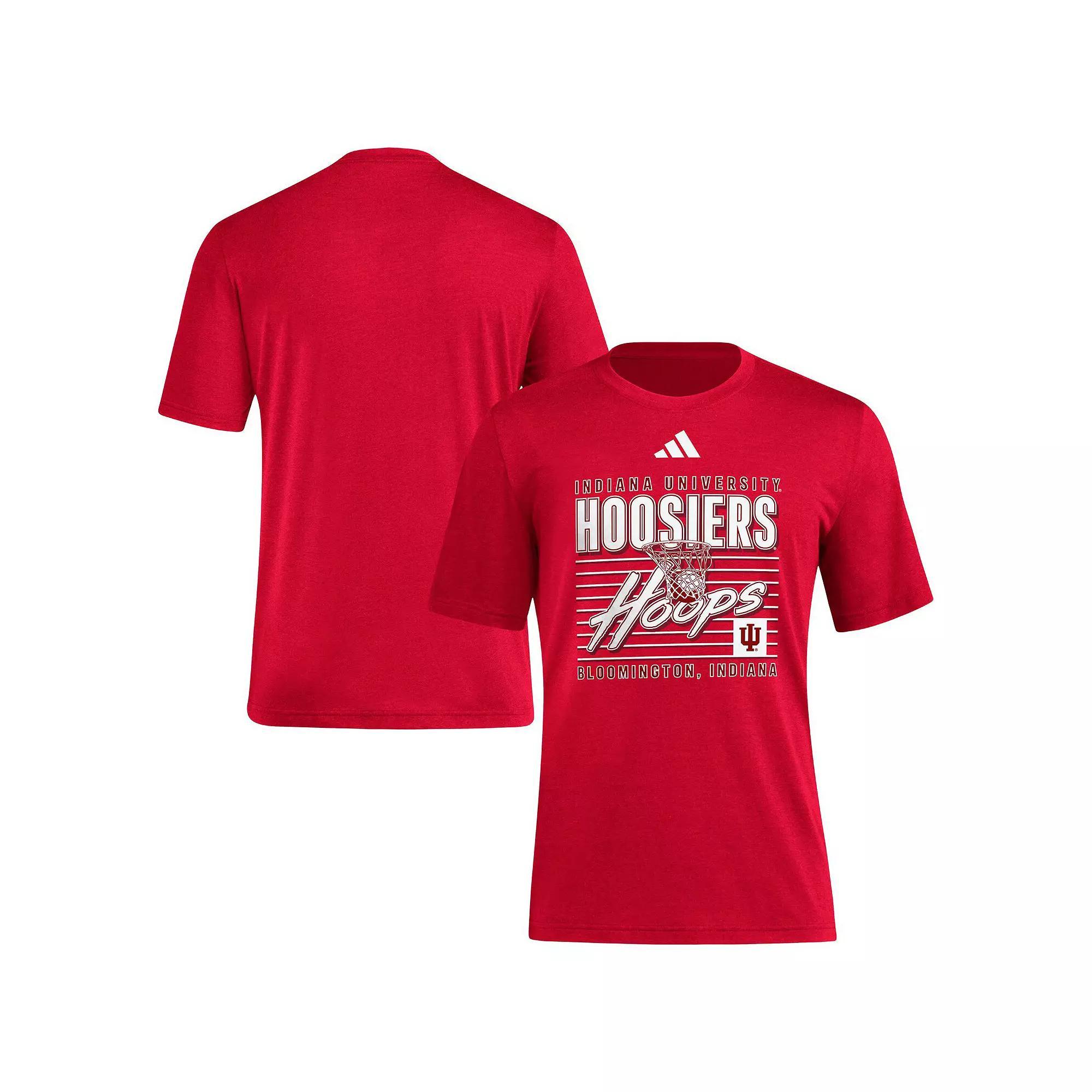 Men's adidas Crimson Indiana Hoosiers Locker Swish Tri-Blend T-Shirt,  Product Image