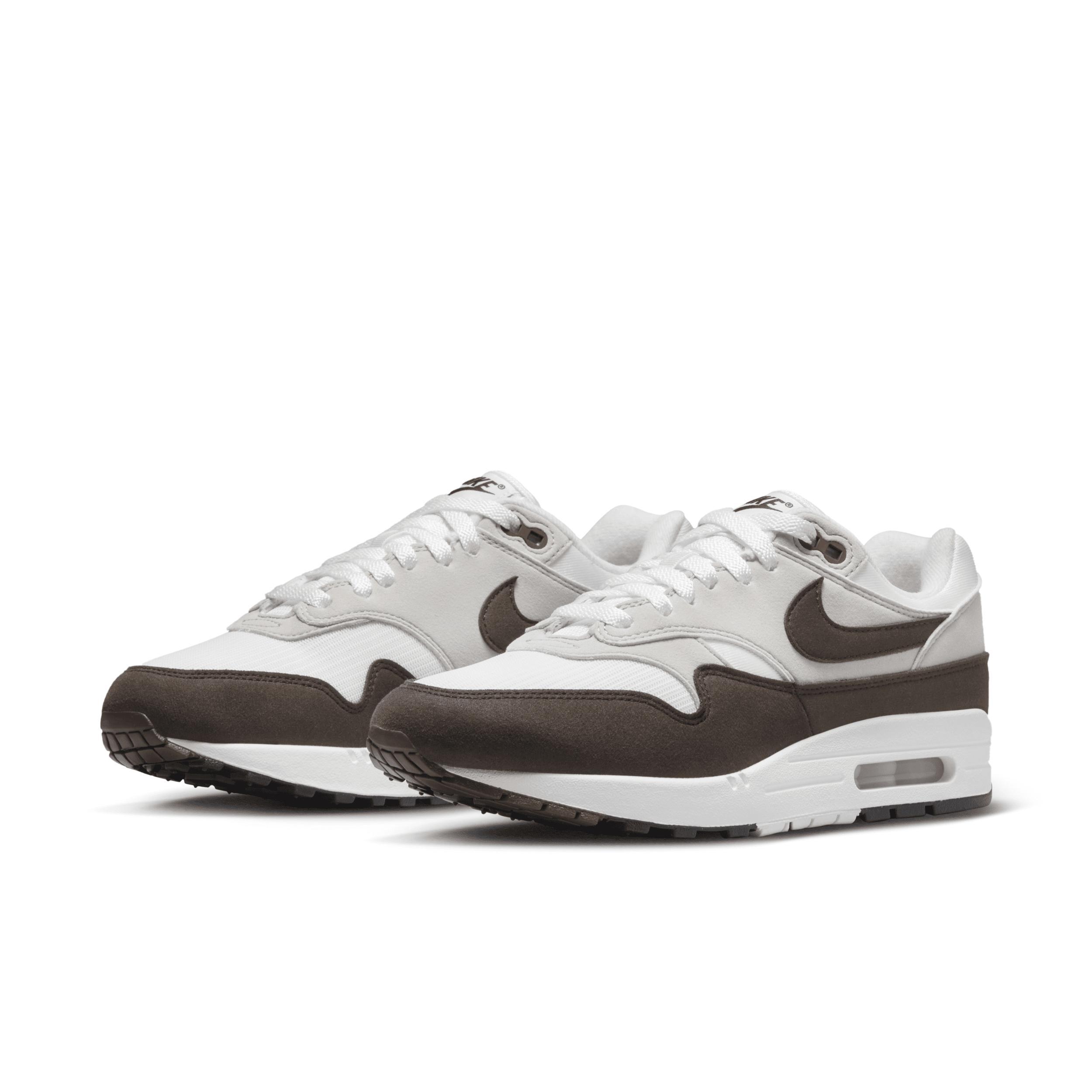 Nike Womens Nike Air Max 1 - Womens Shoes Grey/Brown Product Image