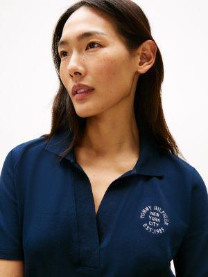 Regular Fit Circle Logo Stretch Polo Product Image