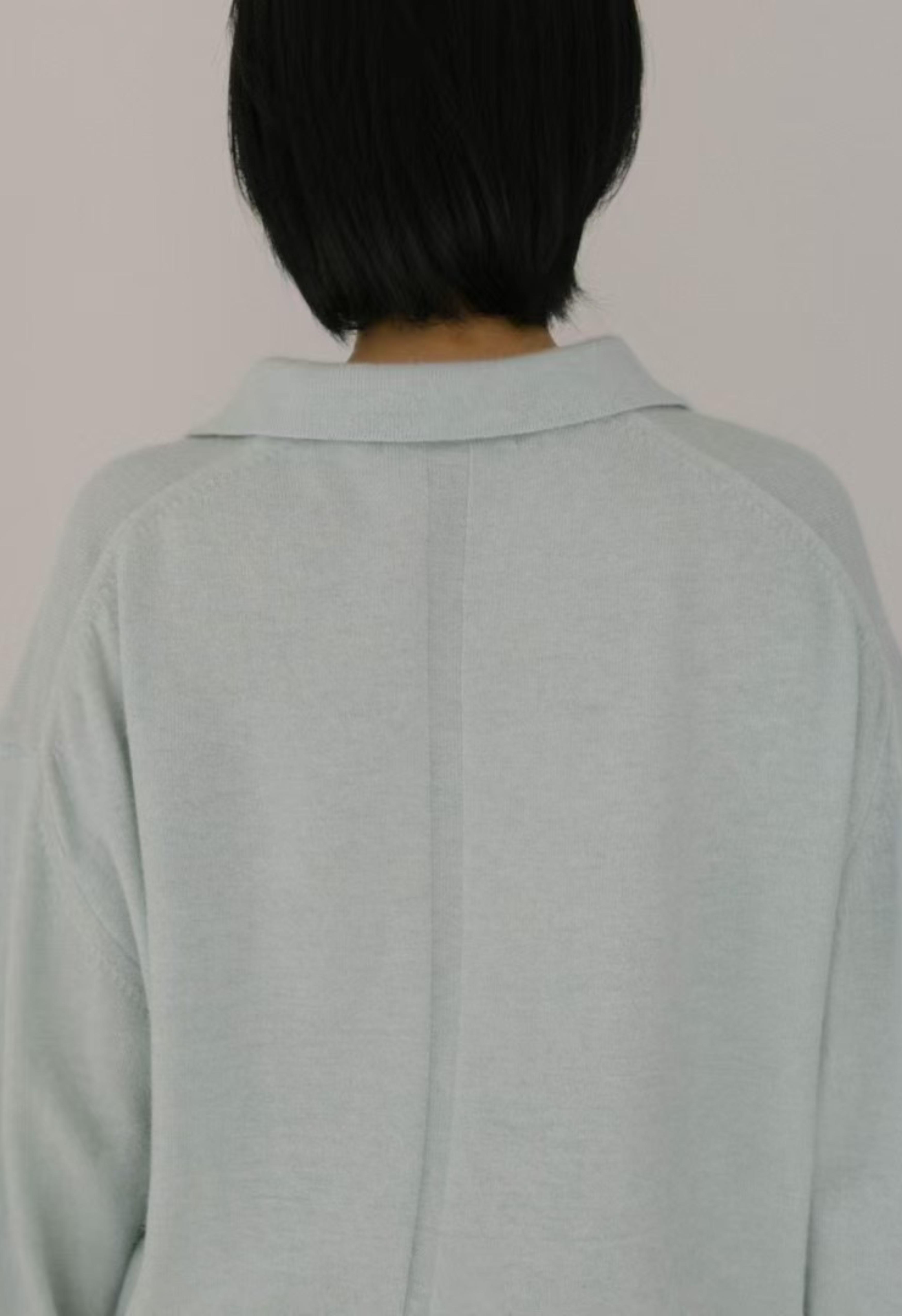 Seafoam Collar Sweater Product Image