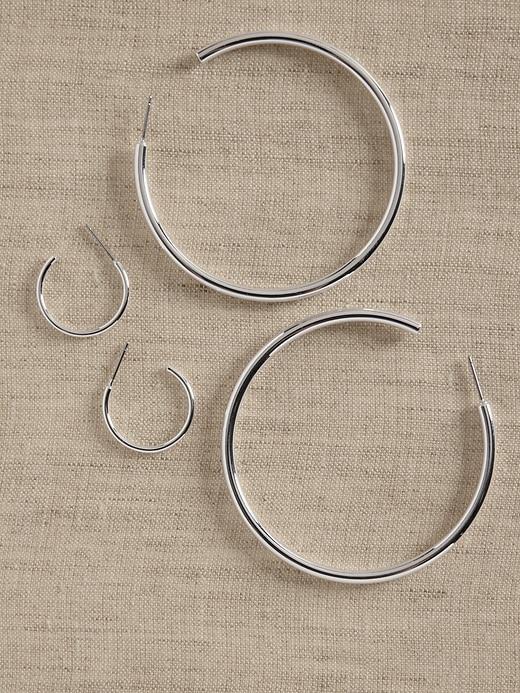 Basic Hoop Earrings (2 Pack) Product Image