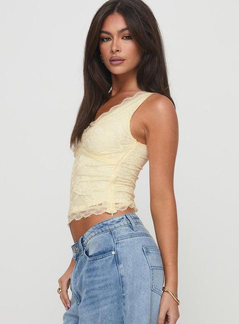 Far Away Top Yellow Product Image